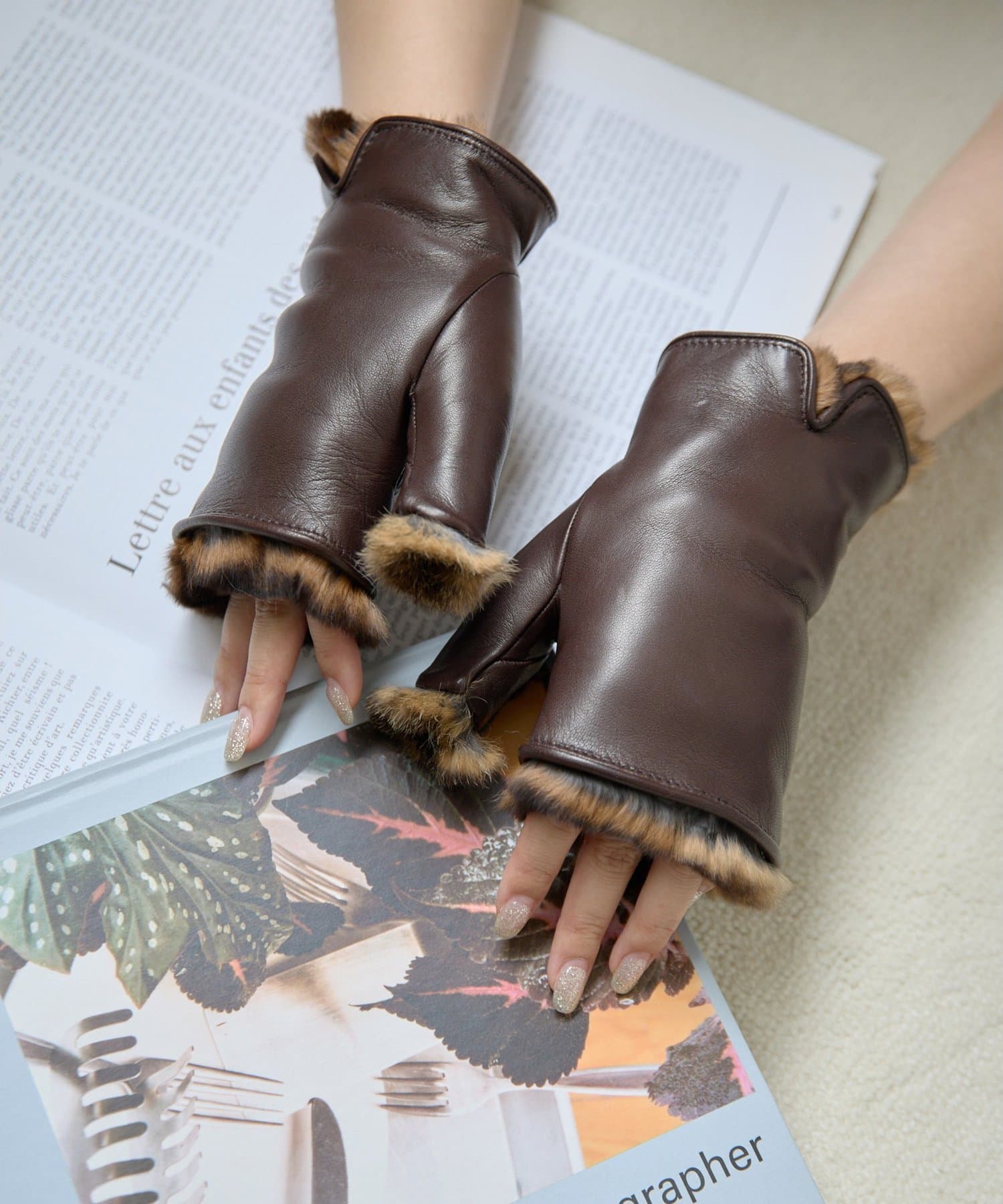 Whim Gazette(ウィム ガゼット) 【GALA GLOVES】REX FURグローブ