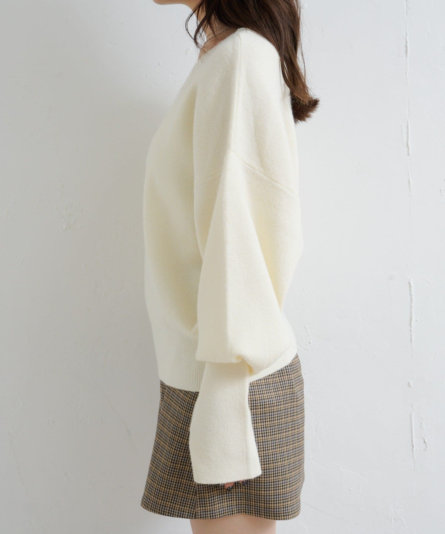 Kastane(カスタネ) 【4色展開/2WAY】メランジロングリブニット