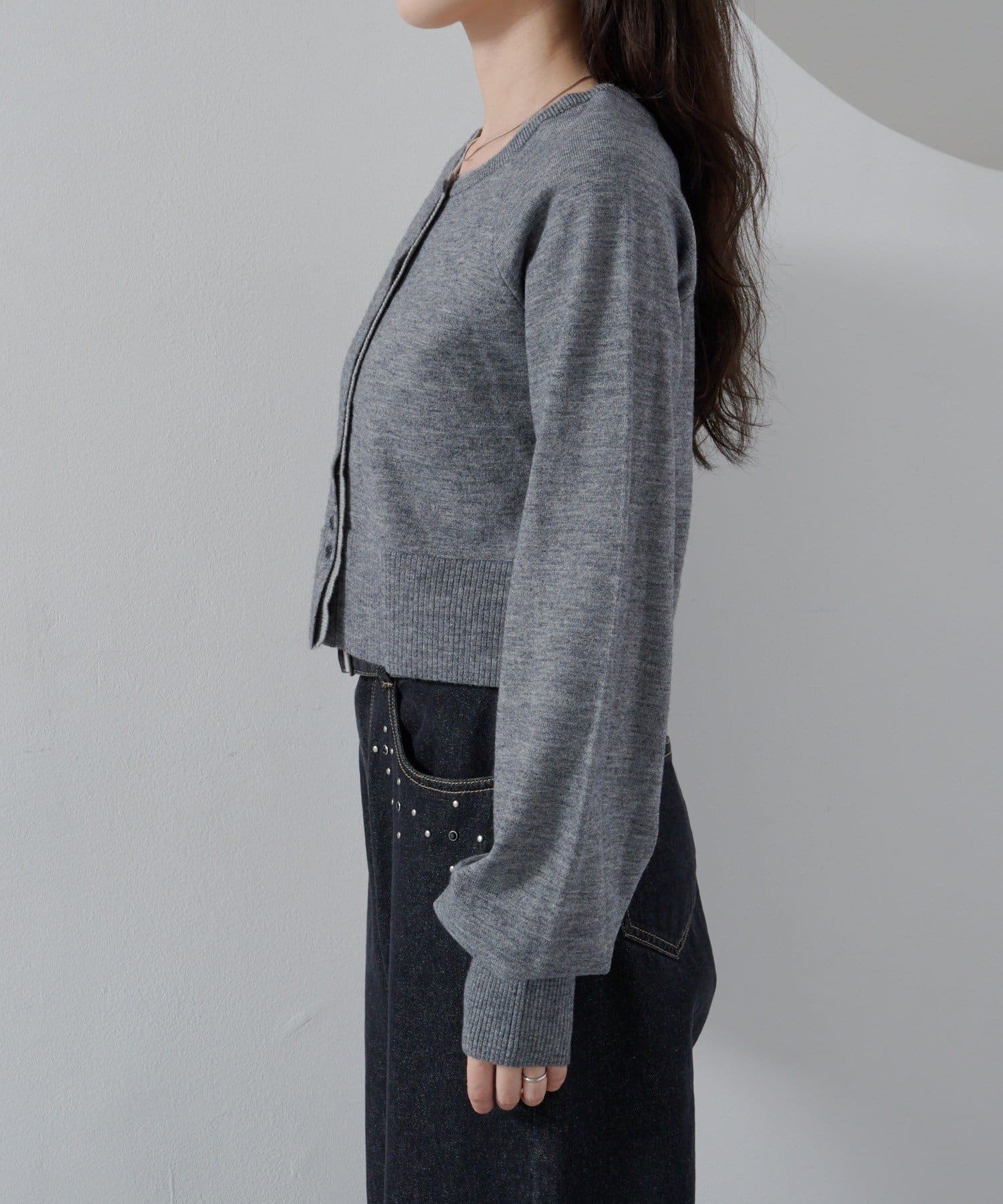 Kastane(カスタネ) 【新色追加】レイヤード配色カーディガン