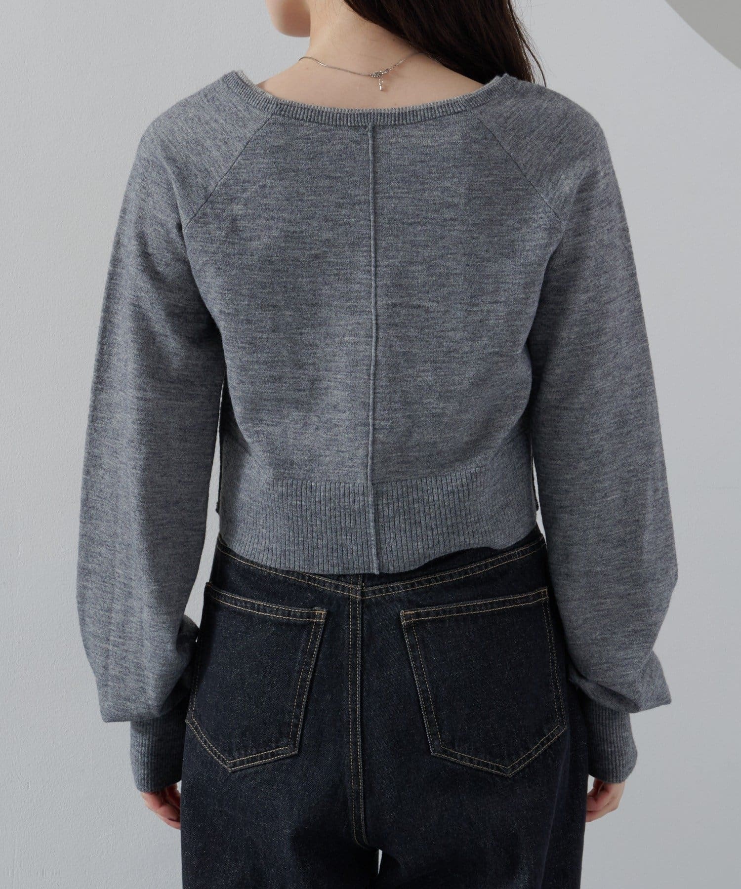 Kastane(カスタネ) 【新色追加】レイヤード配色カーディガン