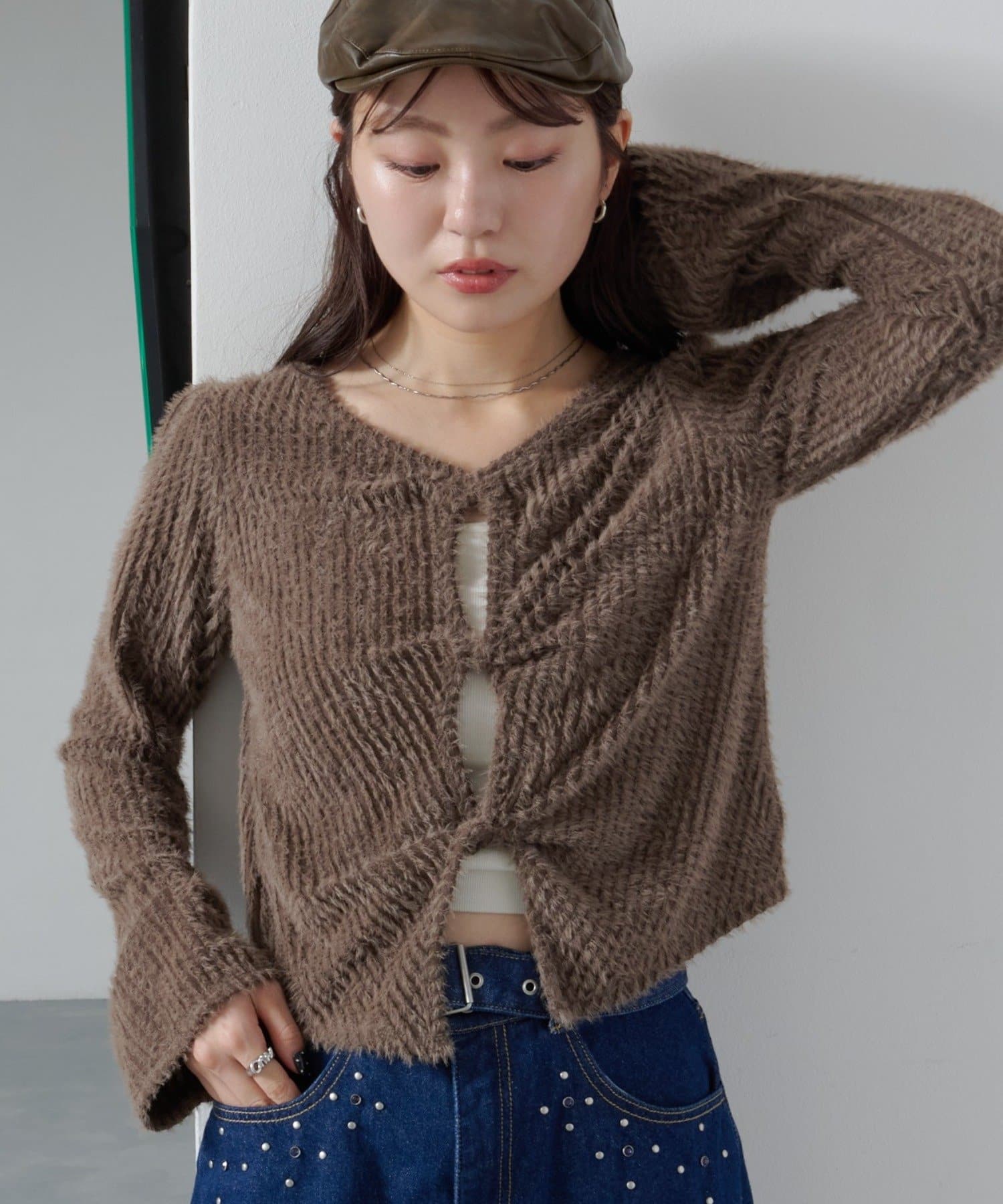 Kastane(カスタネ) シャギーツイストプルオーバー