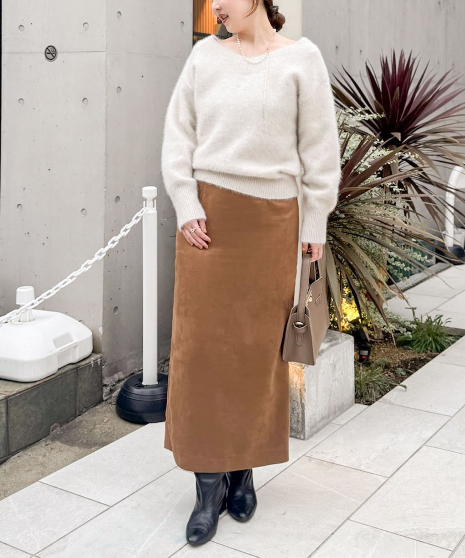 NOLLEY'S(ノーリーズ) ヘアリー2WAYプルオーバーニット