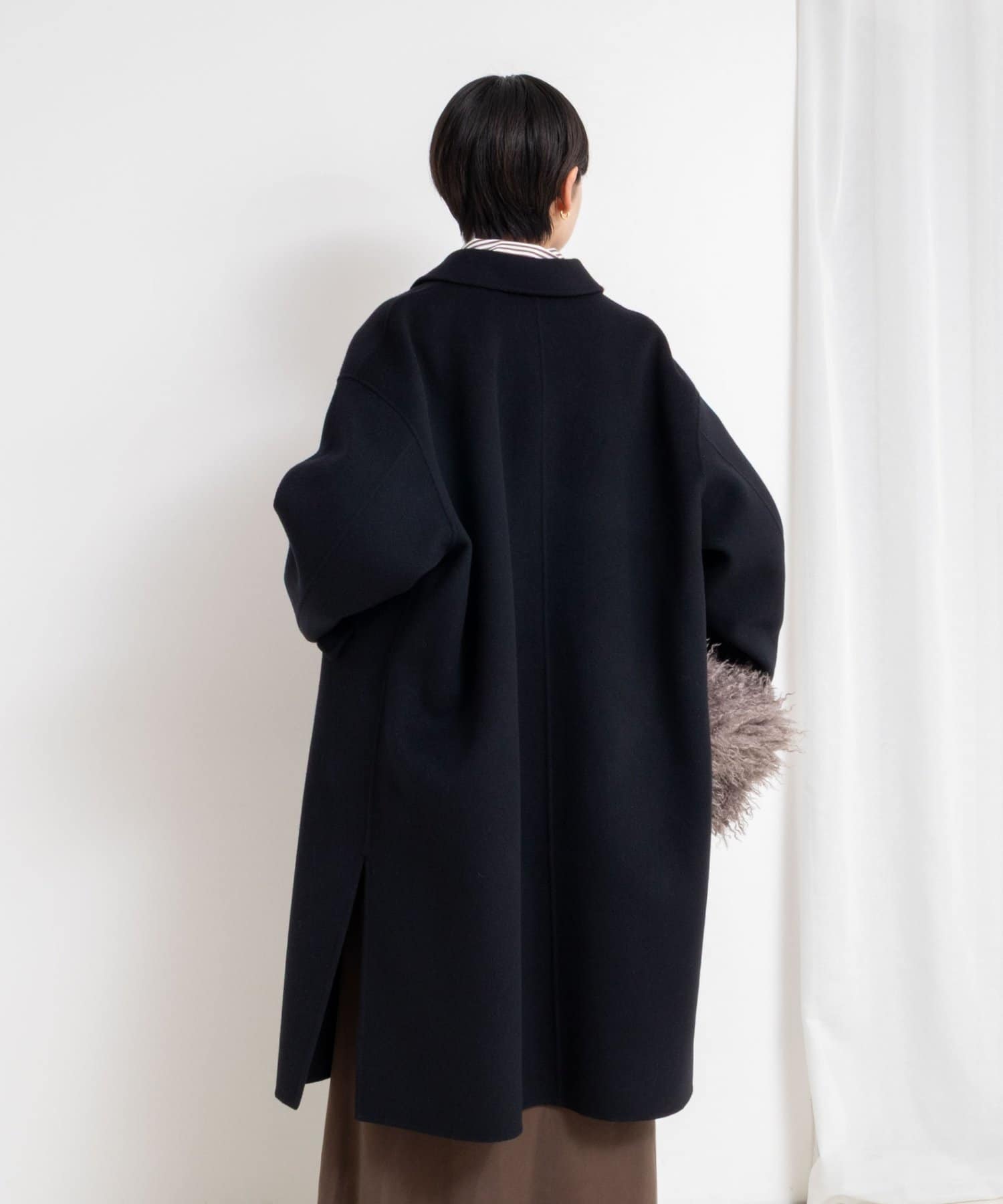 NOLLEY'S(ノーリーズ) SUPER140リバーステンカラーコート