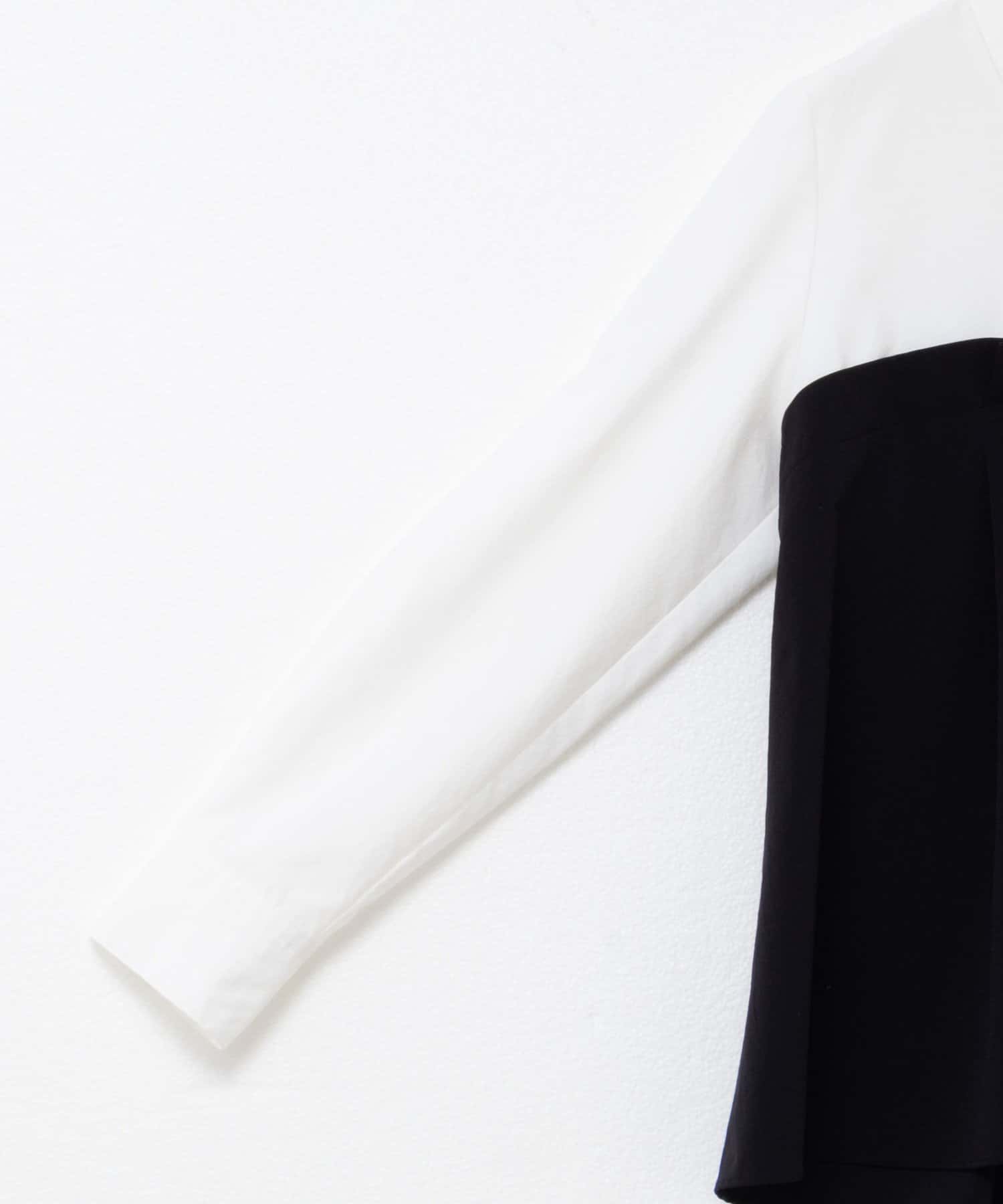 NOLLEY'S(ノーリーズ) 《セットアップ対応》ウォッシャブルビスチェ風切替シャツ