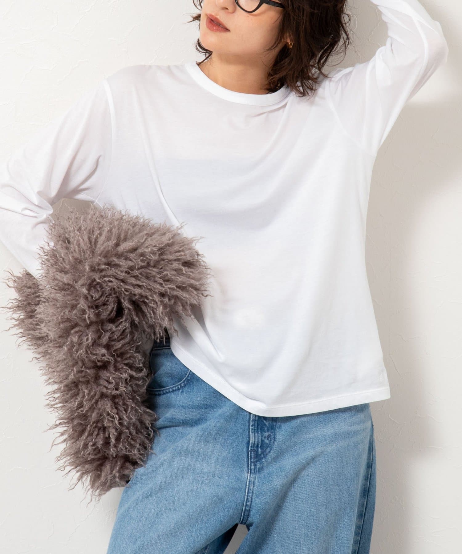 NOLLEY'S(ノーリーズ) ＭY STANDARD ウォッシャブルアルビニエアリータッチロンT