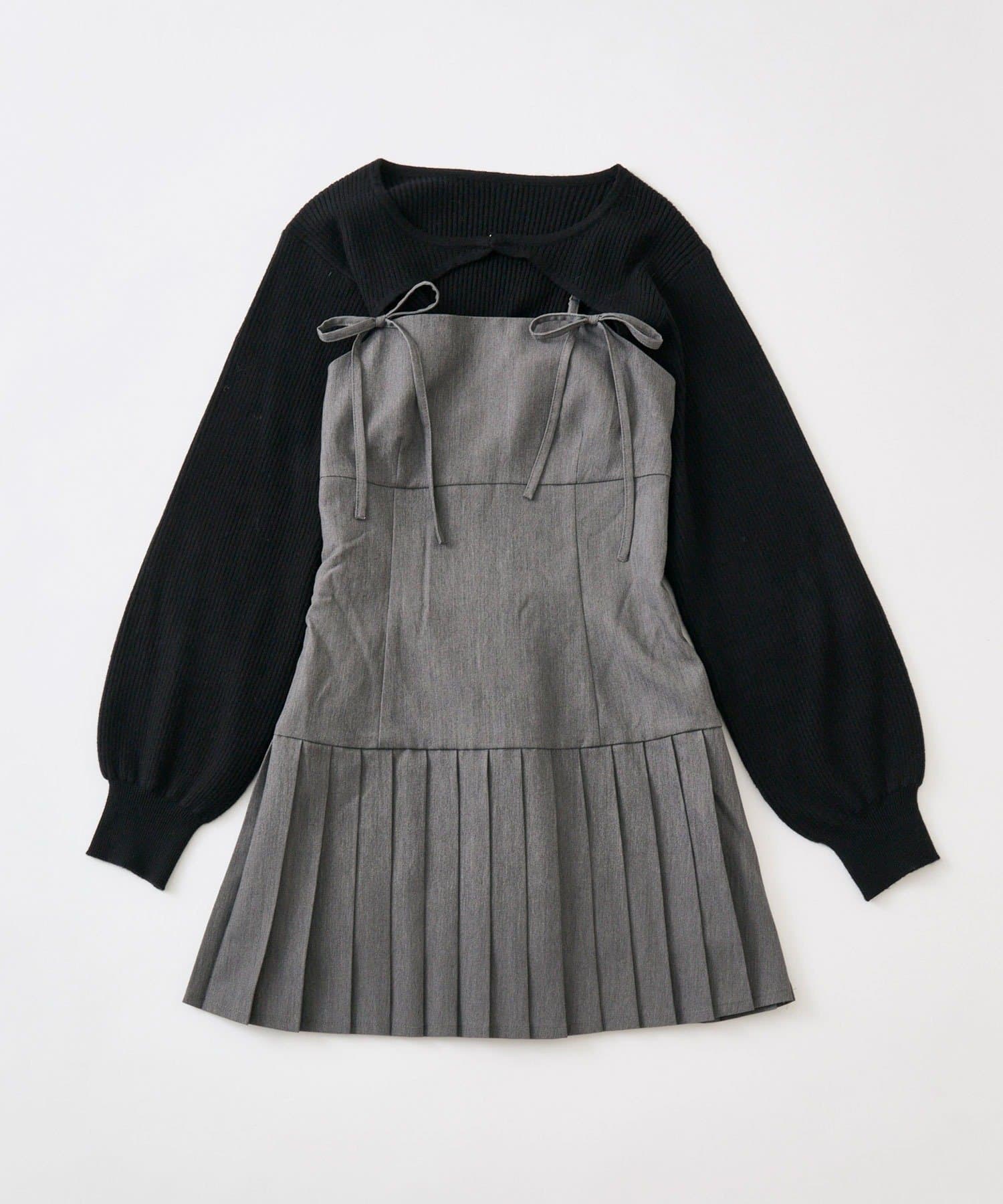 OLIVE des OLIVE(オリーブ デ オリーブ) ボレロセットリボンキャミワンピース