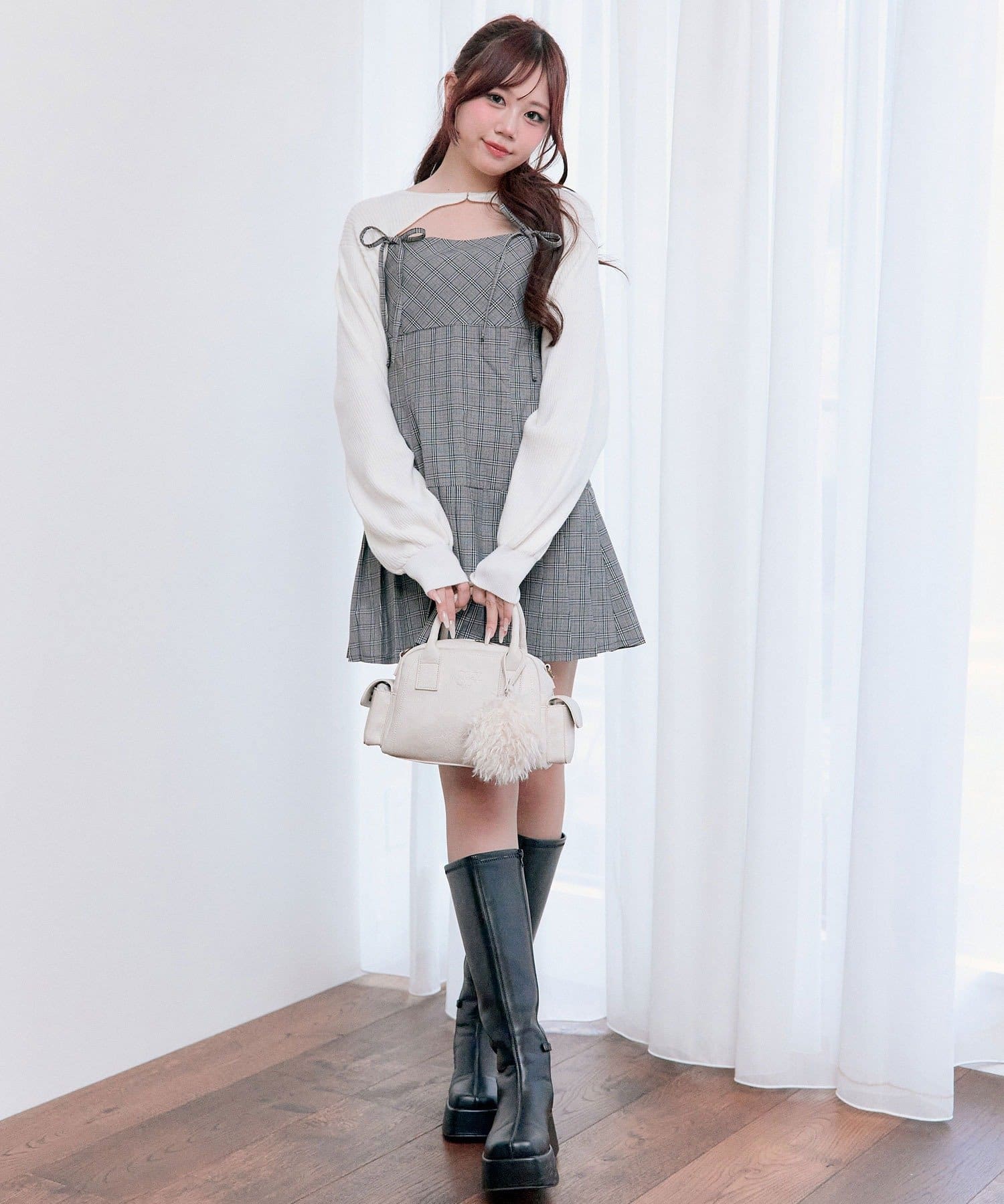 OLIVE des OLIVE(オリーブ デ オリーブ) ボレロセットリボンキャミワンピース
