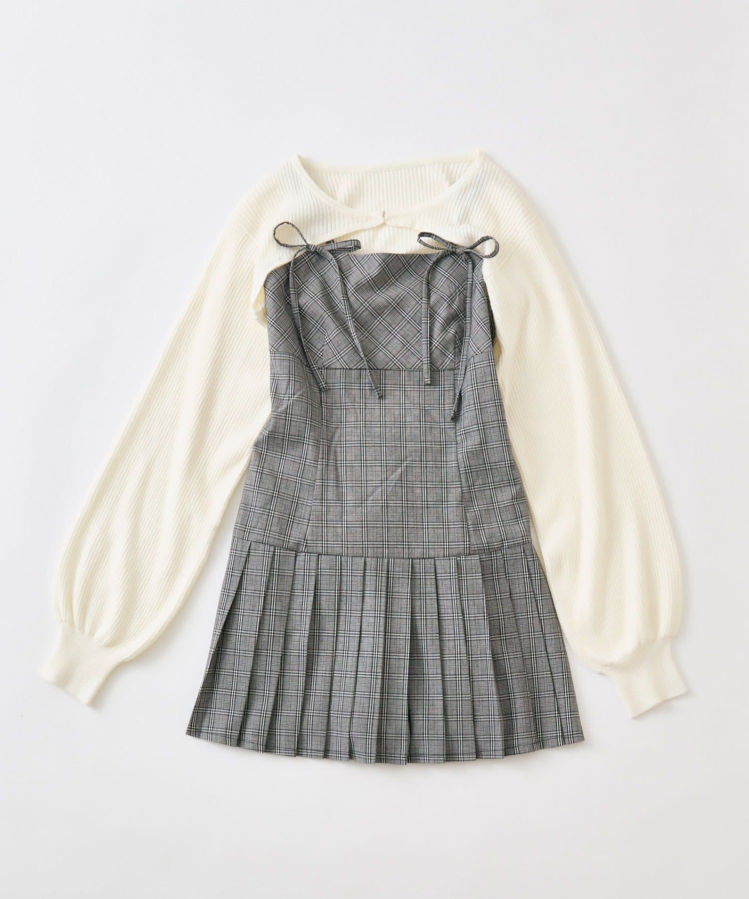 OLIVE des OLIVE(オリーブ デ オリーブ) ボレロセットリボンキャミワンピース