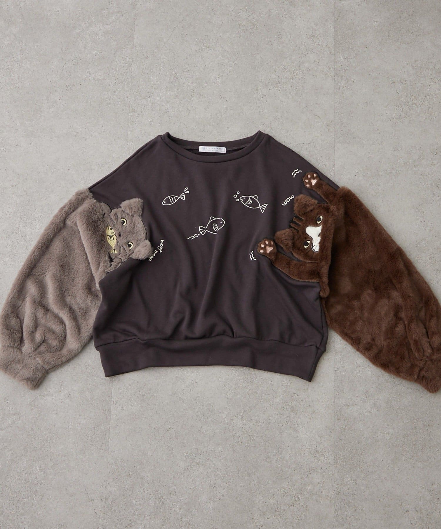 NICE CLAUP / OLIVE des OLIVE OUTLET(ナイスクラップ  / オリーブ デ オリーブ アウトレット) ゆるキャラシリーズ【RMAF】袖キャラシリーズスウェット