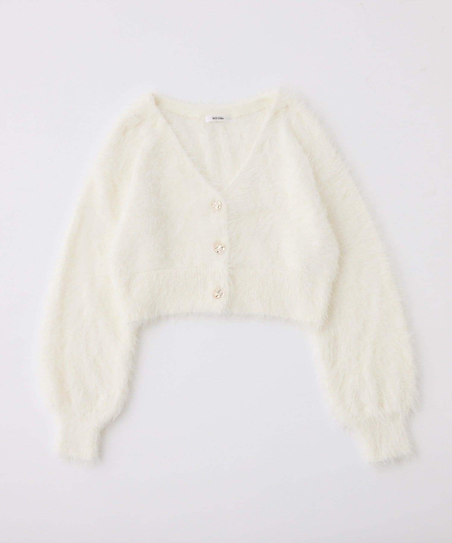 one after another NICE CLAUP(ワンアフターアナザー ナイスクラップ) milkyフェザーショートカーデ