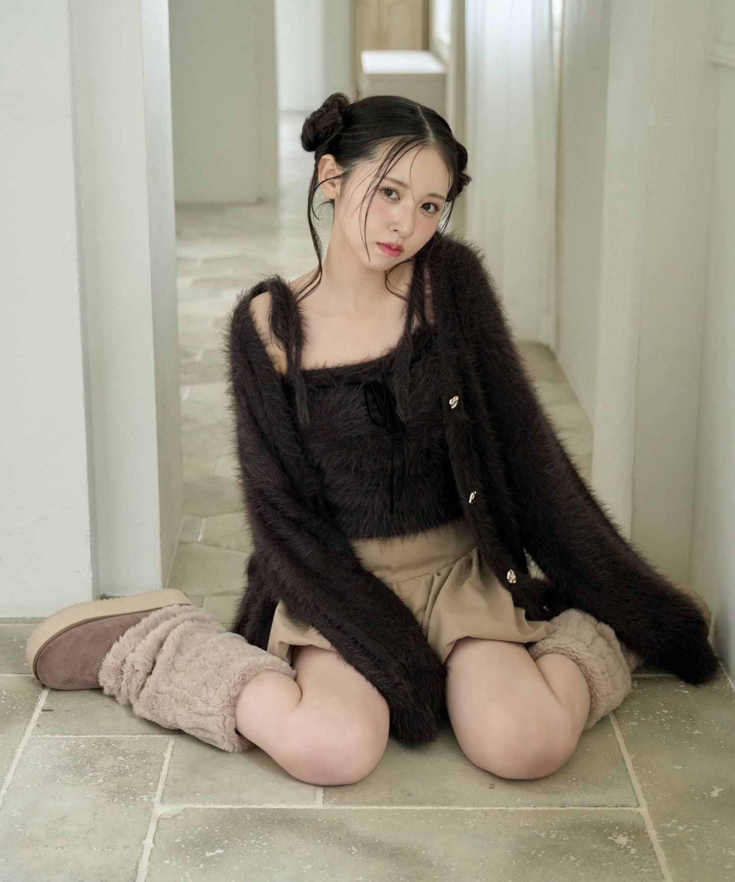 one after another NICE CLAUP(ワンアフターアナザー ナイスクラップ) milkyフェザーリボンビスチェ