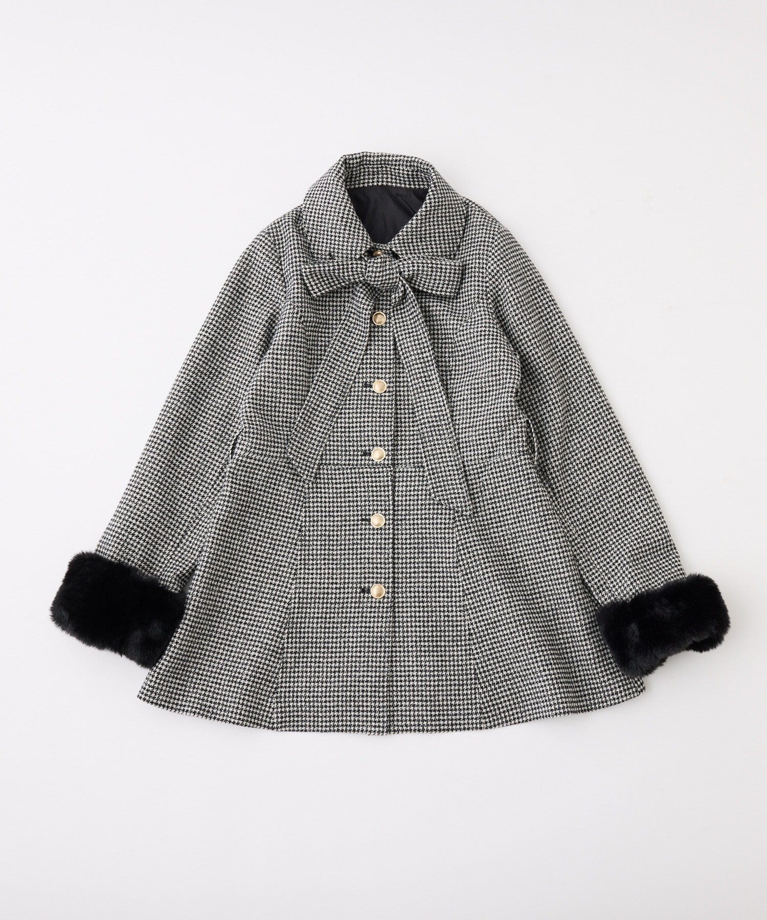 one after another NICE CLAUP(ワンアフターアナザー ナイスクラップ) 【premium order】リボンミドルコート/SMサイズあり