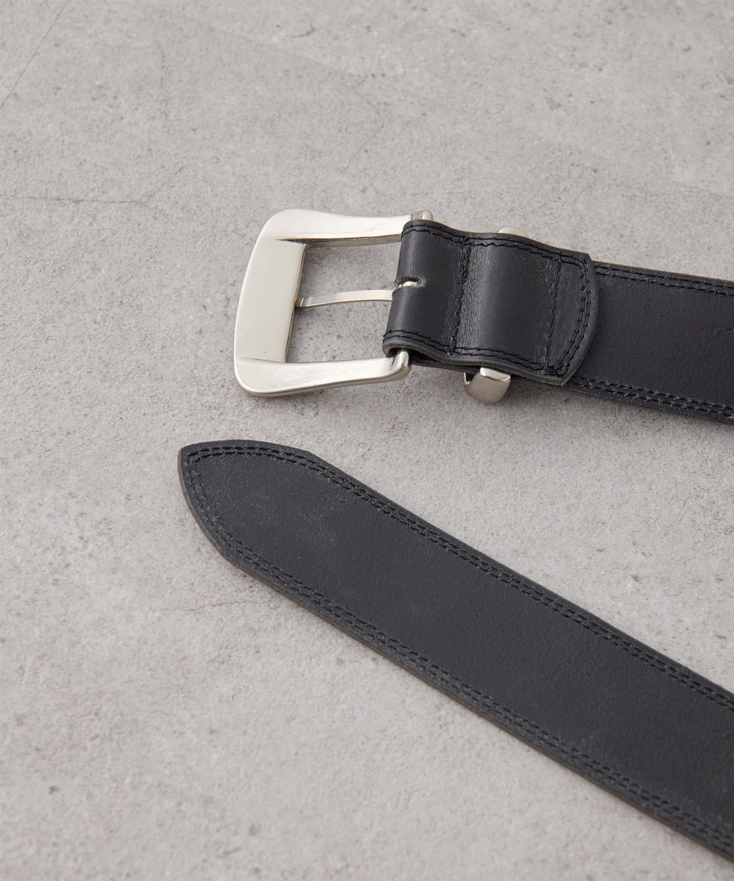 Whim Gazette(ウィム ガゼット) 【Hoaw.】Wステッチワイドベルト