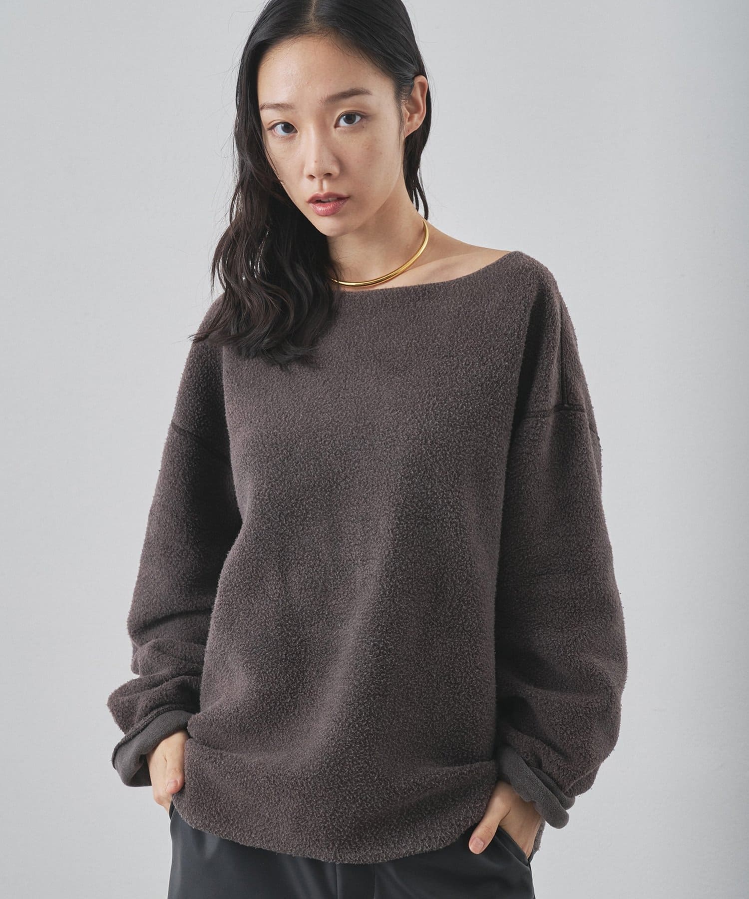 Whim Gazette(ウィム ガゼット) 【インフルエンサーコラボ】ピグメントスウェットプルオーバー