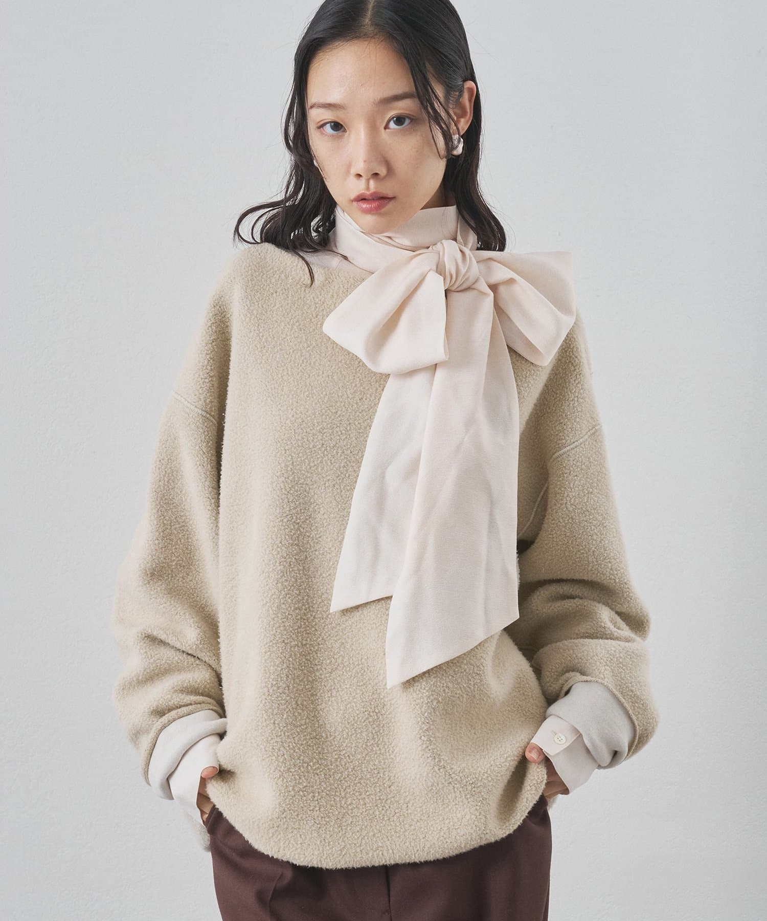 Whim Gazette(ウィム ガゼット) 【インフルエンサーコラボ】ピグメントスウェットプルオーバー