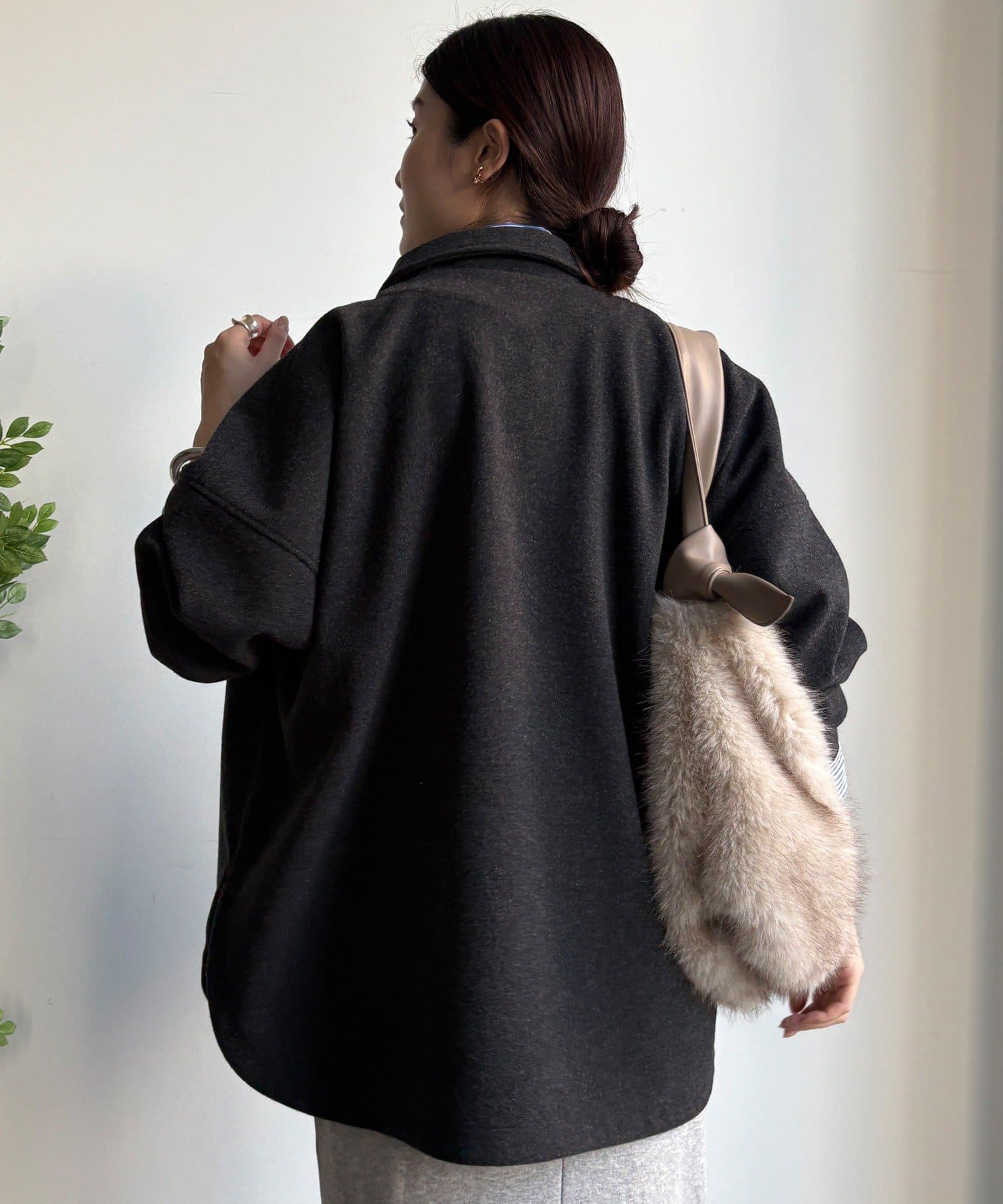 DOUDOU(ドゥドゥ) 【WEB限定】ライトメルトンシャツジャケット