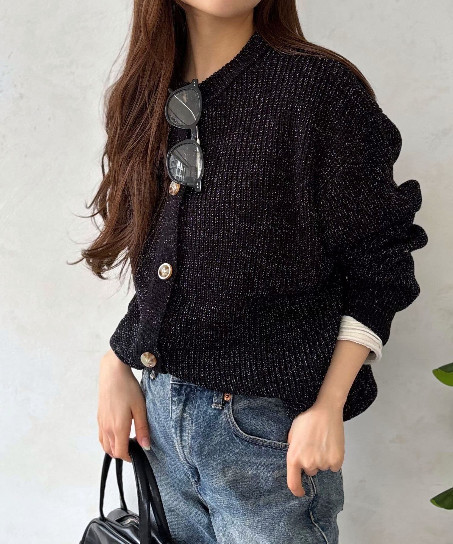 LOCUST(ローカスト) 【体系カバー】ラメニットカーデ