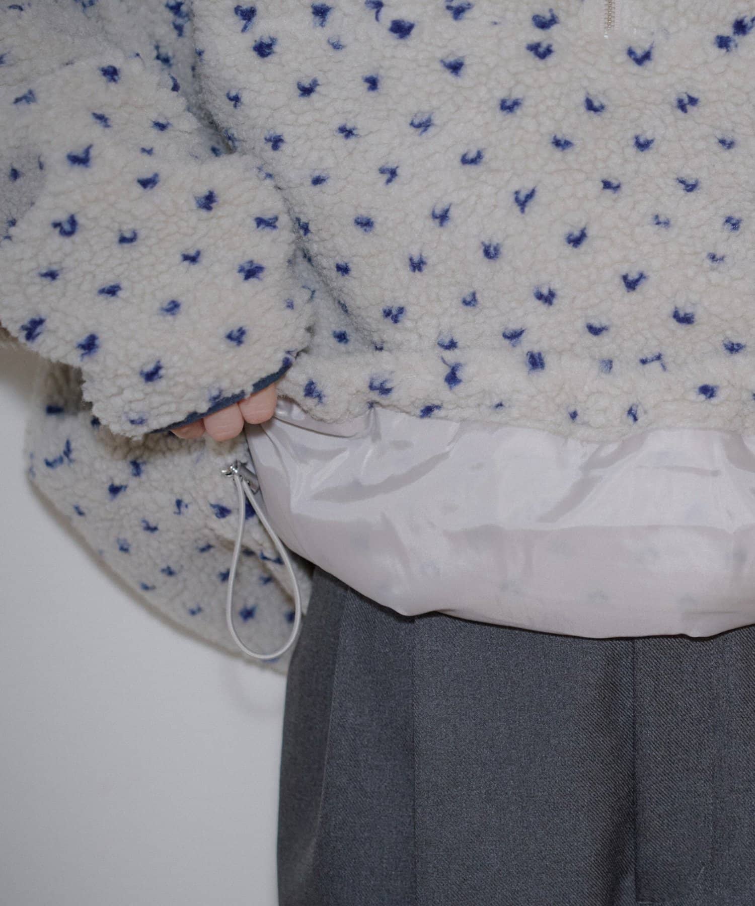 DISCOAT(ディスコート) 【umm.】柄アソートボアハーフZIP