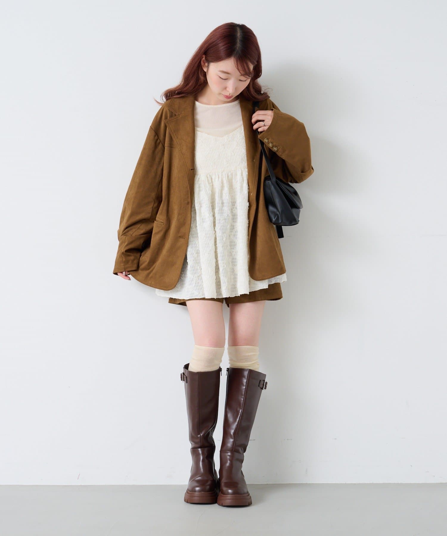 Kastane(カスタネ) 【セットアップ対応】スウェードショートパンツ