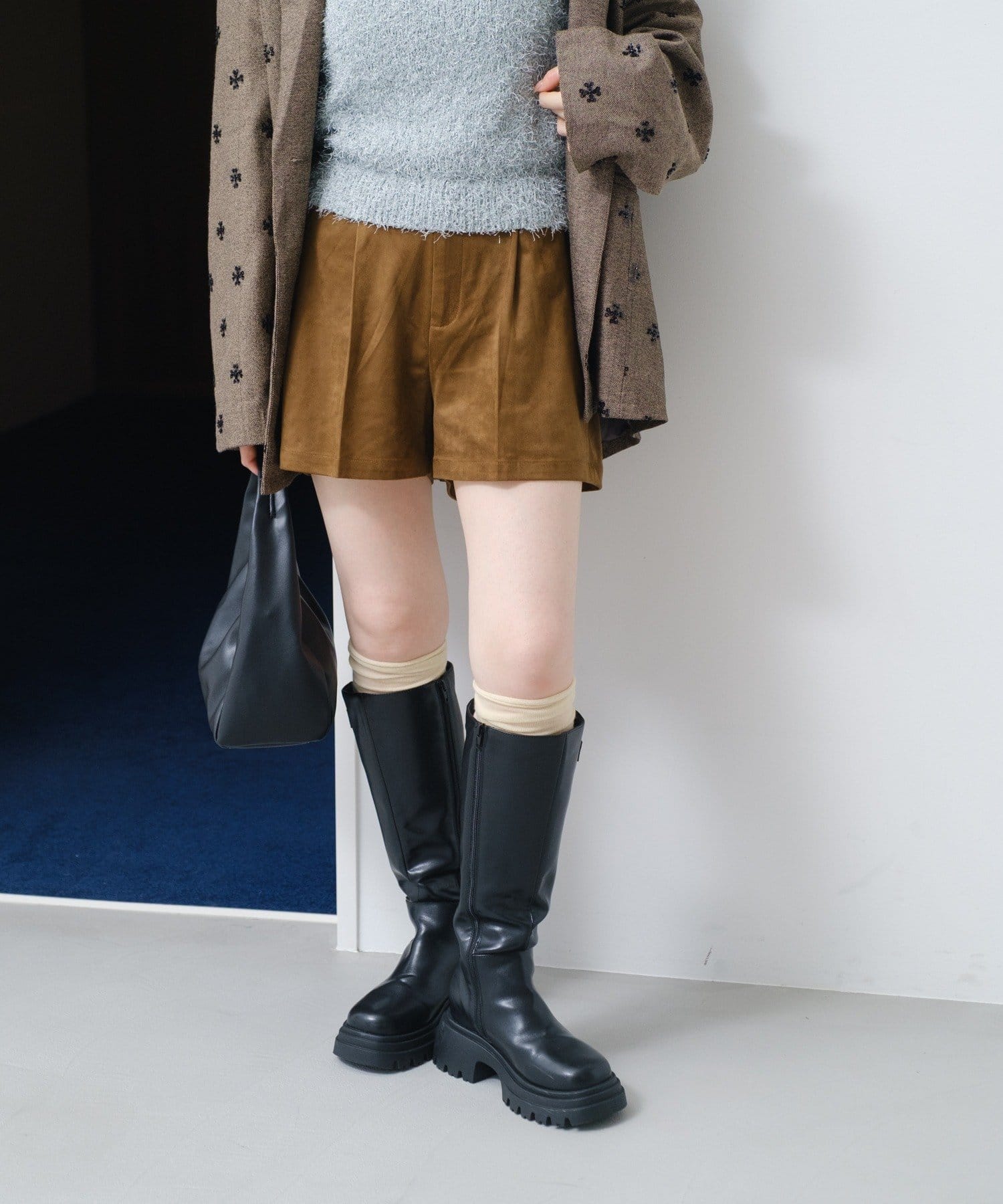 Kastane(カスタネ) 【セットアップ対応】スウェードショートパンツ