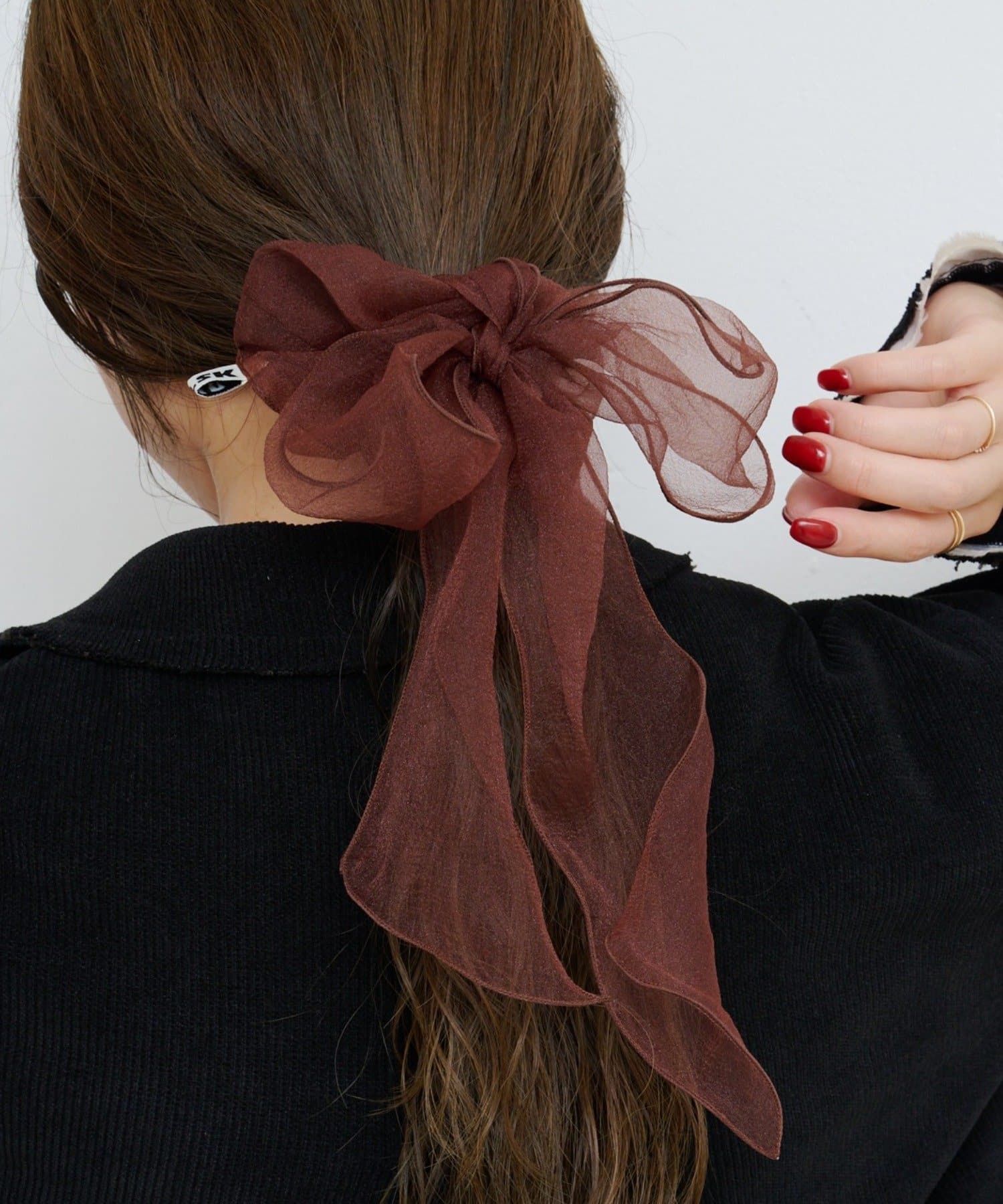 Kastane(カスタネ) 【新色追加/fiw.】シアーリボンシュシュ