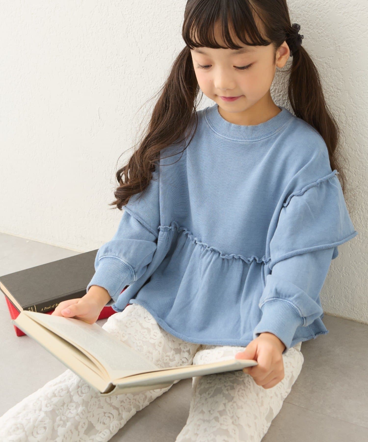 CIAOPANIC TYPY(チャオパニックティピー) 【WEB限定】【KIDS】ピグメント加工フリルスウェット