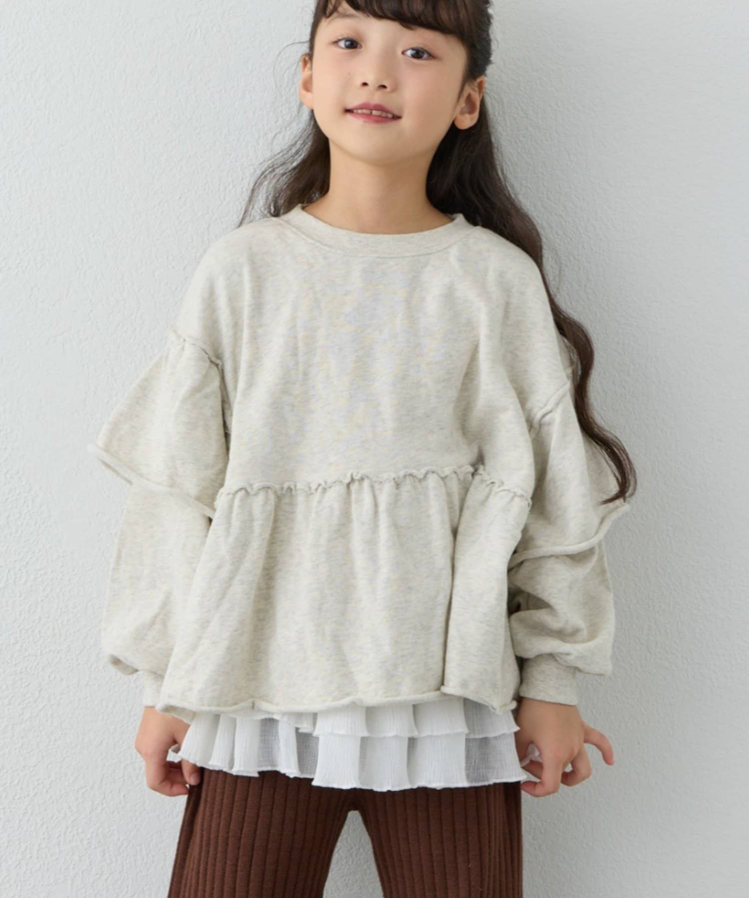 CIAOPANIC TYPY(チャオパニックティピー) 【WEB限定】【KIDS】ピグメント加工フリルスウェット