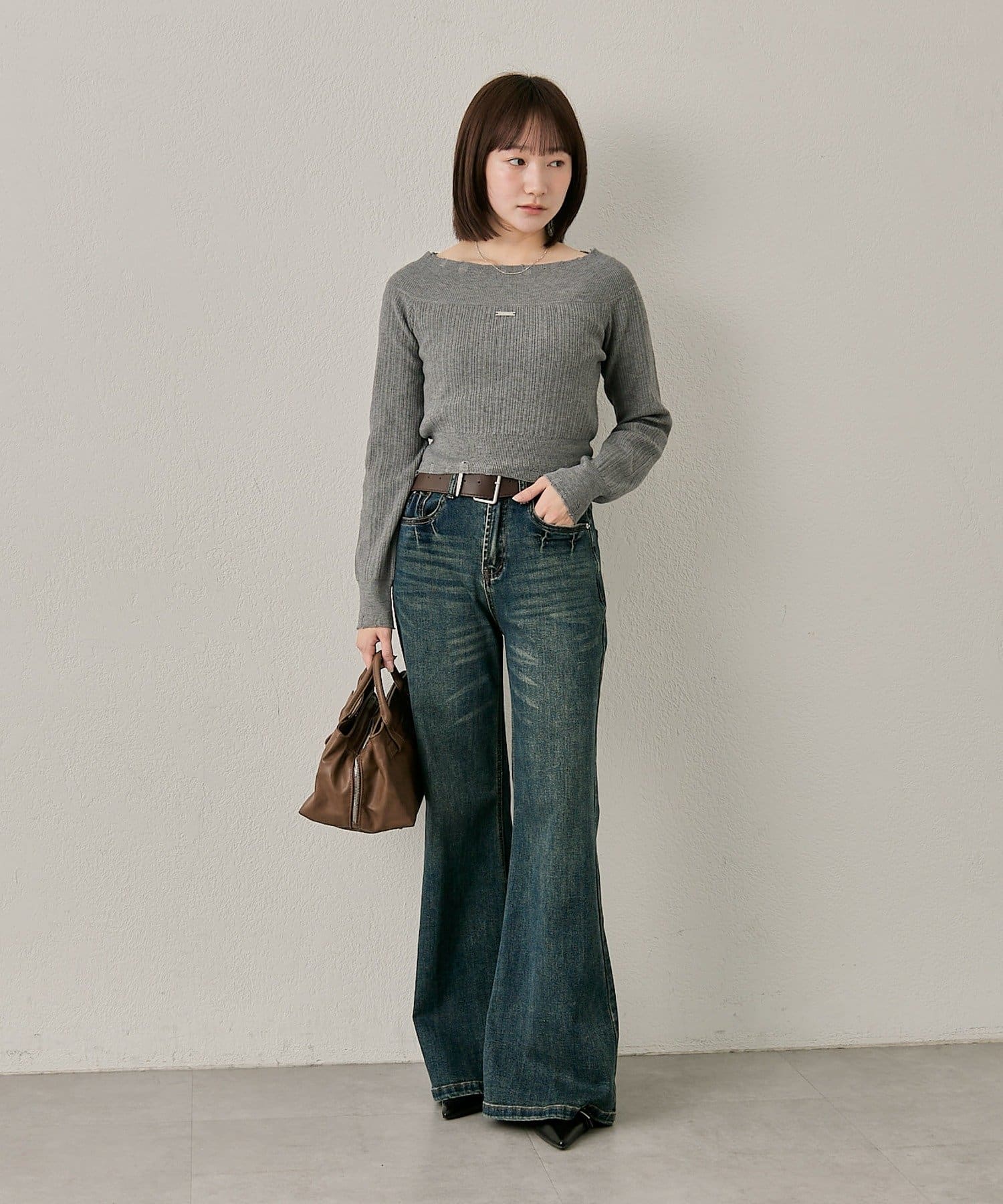 mline(エムライン) [mline]［3サイズ展開！］ワイドデニム