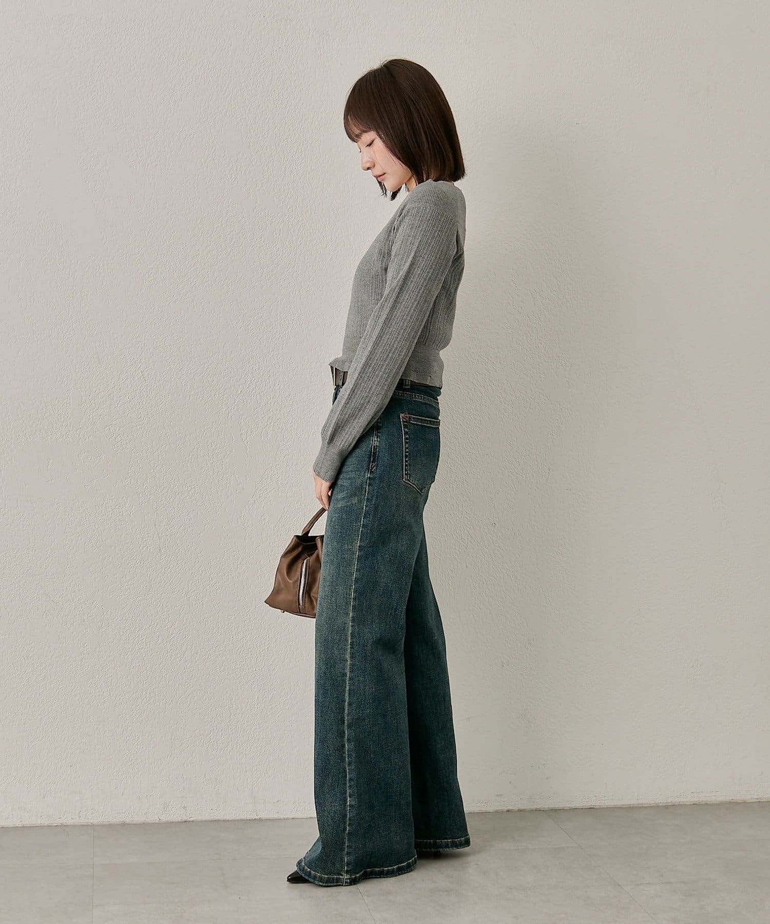 mline(エムライン) [mline]［3サイズ展開！］ワイドデニム