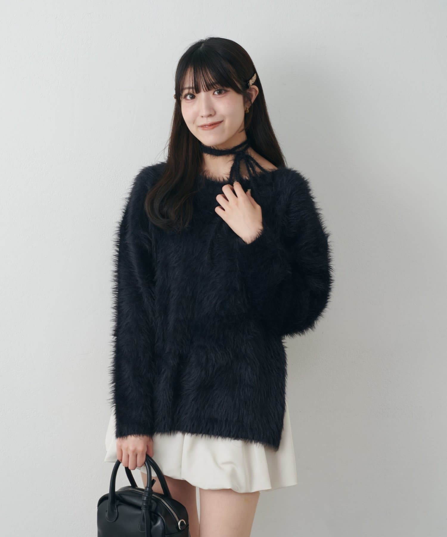 mline(エムライン) [mline]チョーカーシャギーニット