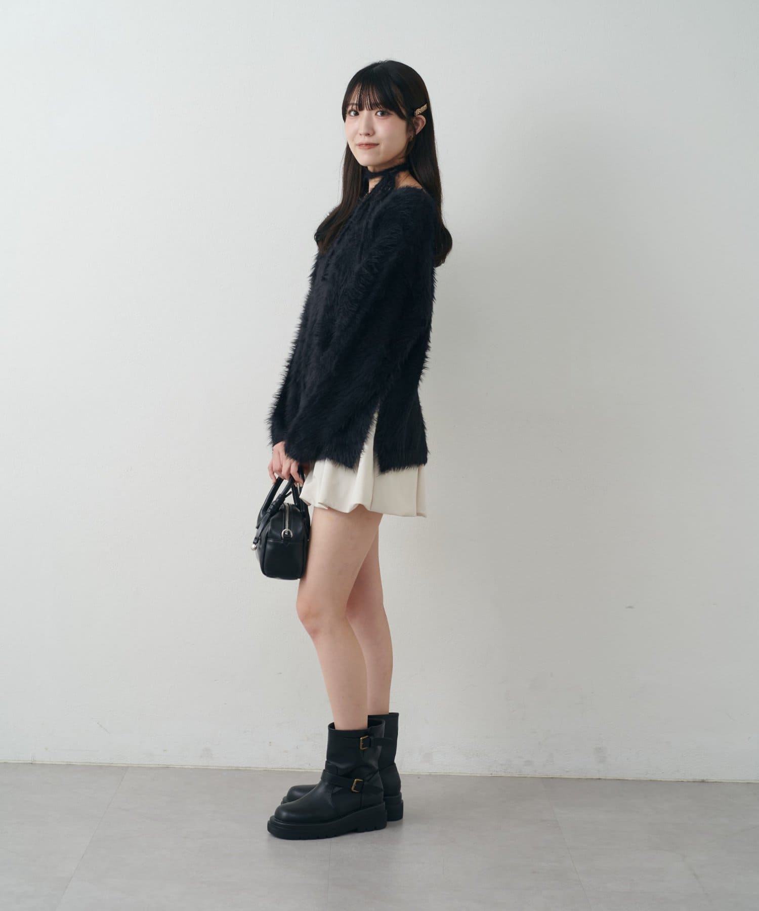 mline(エムライン) [mline]チョーカーシャギーニット