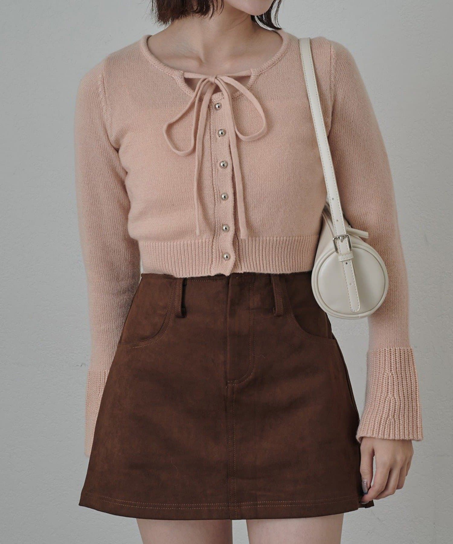 mline(エムライン) [mline]チョーカーリボンニット