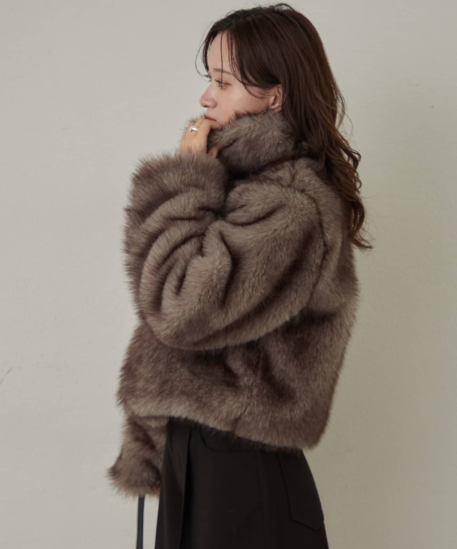 mline(エムライン) [mline]【新色BLK登場！】ファーアウター