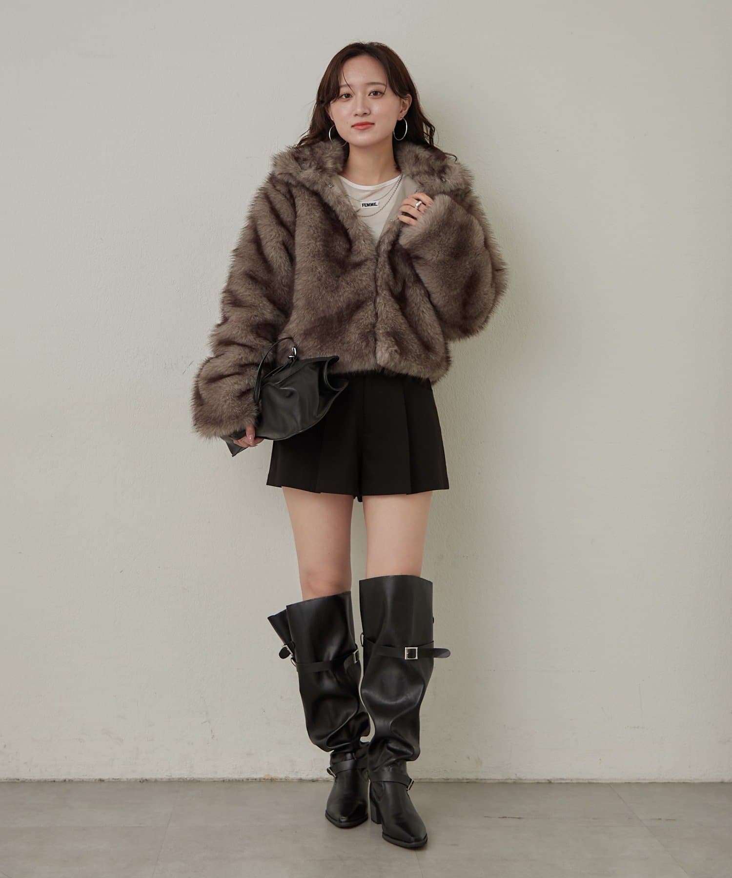 mline(エムライン) [mline]【新色BLK登場！】ファーアウター