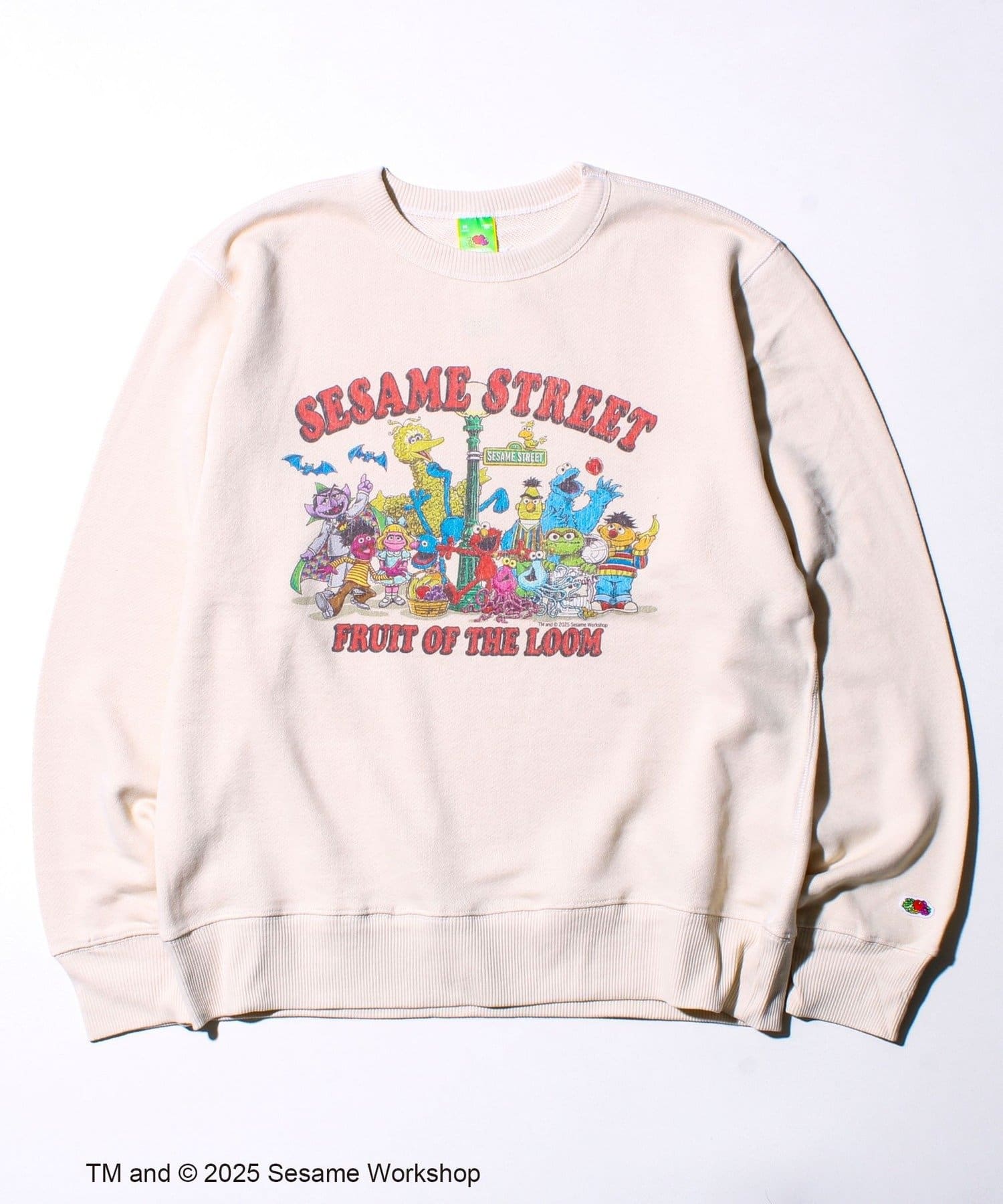 FREDY & GLOSTER(フレディ アンド グロスター) 【SESAME STREET × FOTL】キャラ集合 甘編み裏毛スウェット