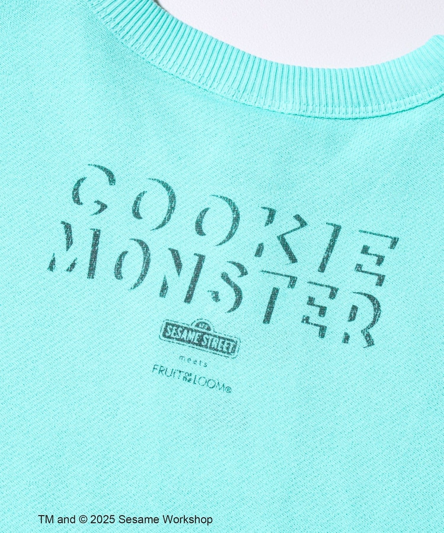FREDY & GLOSTER(フレディ アンド グロスター) 【SESAME STREET×FOTL】クッキーモンスター 甘編み裏毛スウェット