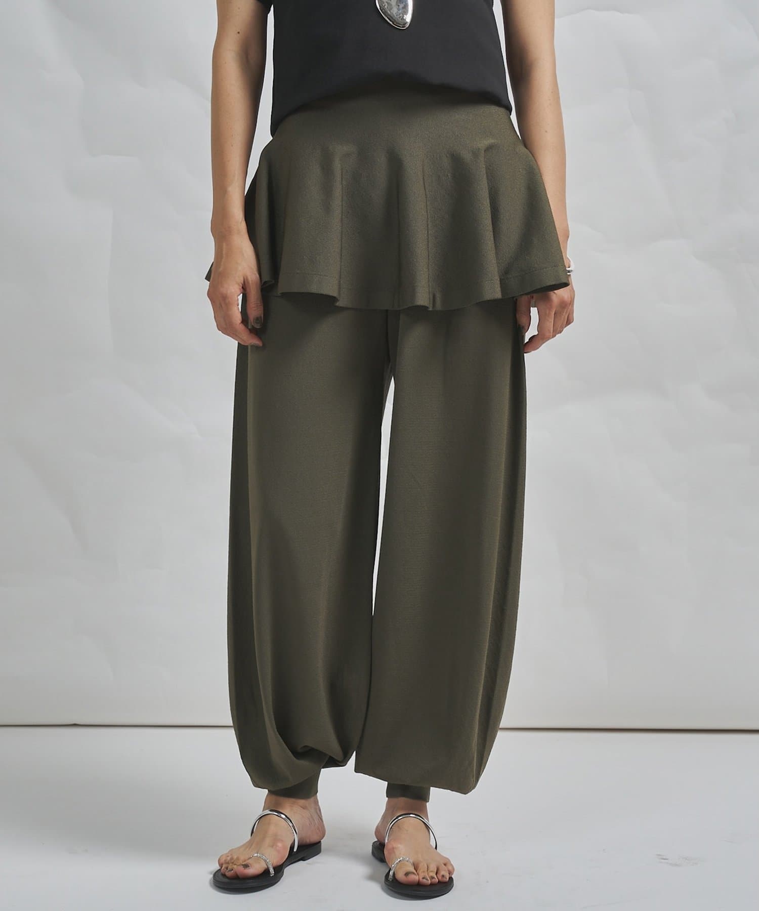 Whim Gazette(ウィム ガゼット) 【GEMINI】レイヤードニットパンツ