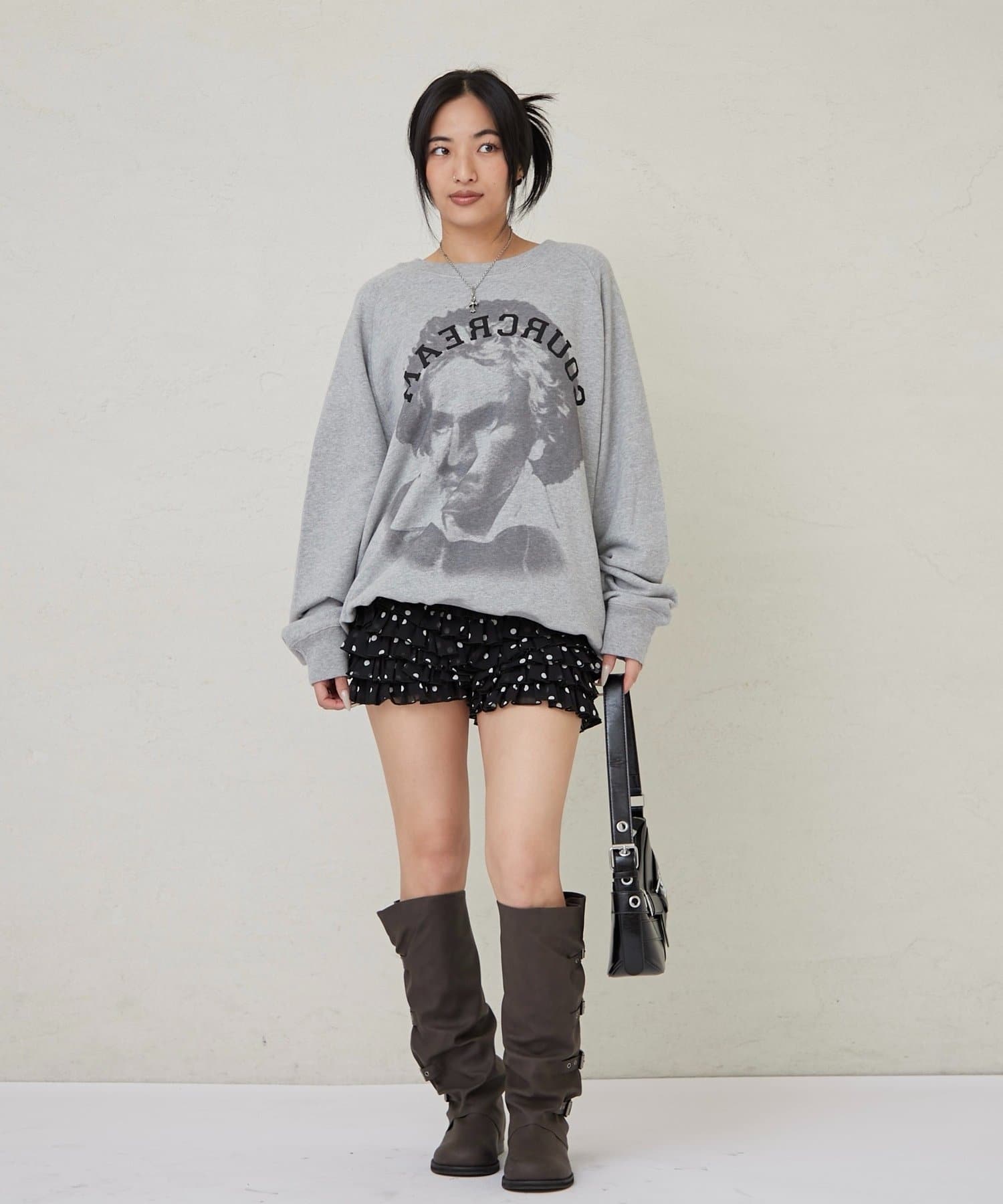 WHO’S WHO gallery(フーズフーギャラリー) レースショートパンツ(無地/ドット/チェック/レオパード)