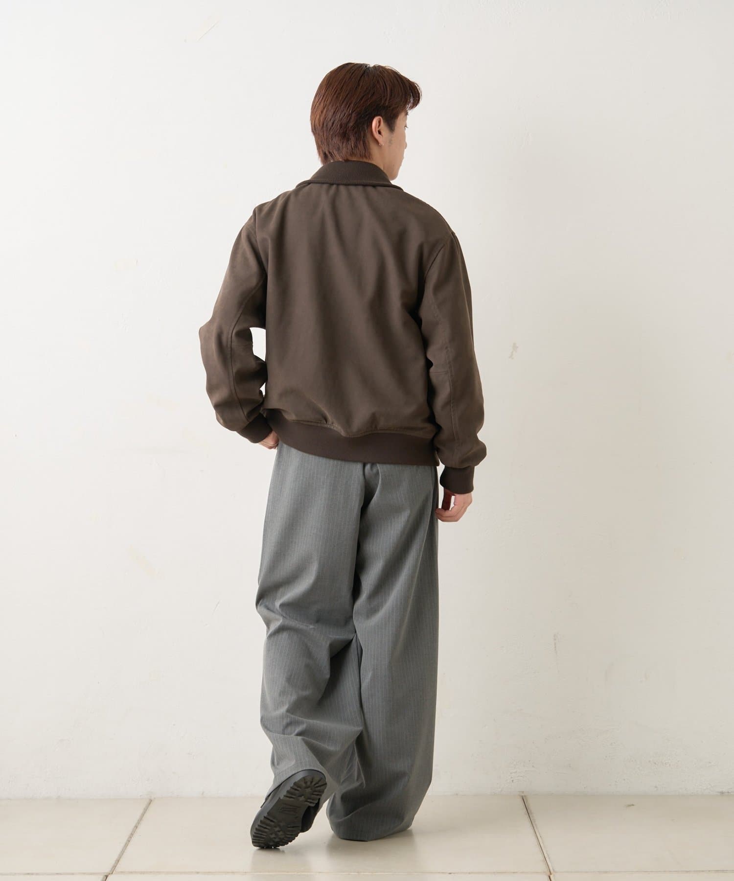 Kastane(カスタネ) 【WHIMSIC/2サイズ展開】ピンストライプワイドスラックス