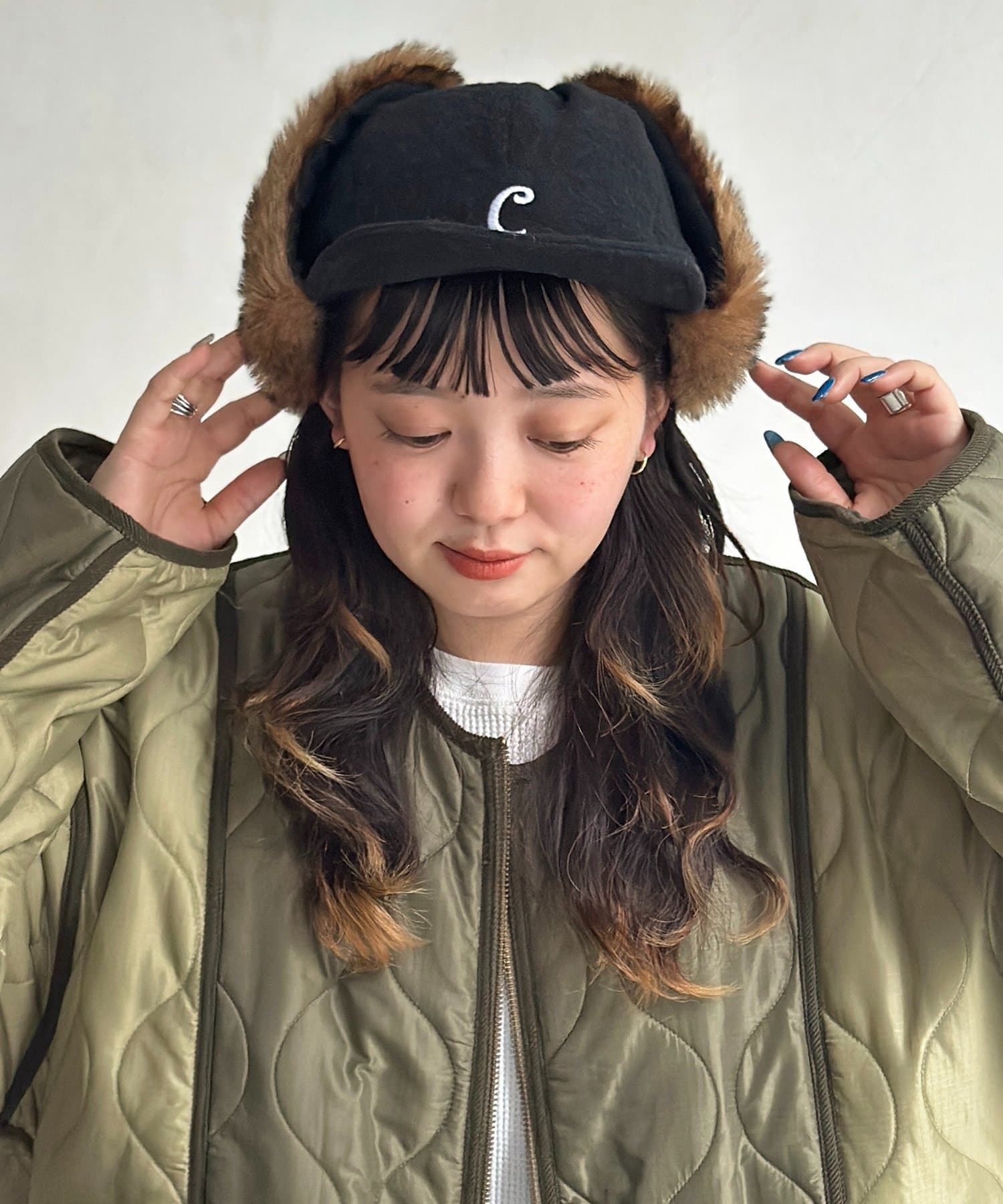 CPCM(シーピーシーエム) ツバ付きフライトキャップ