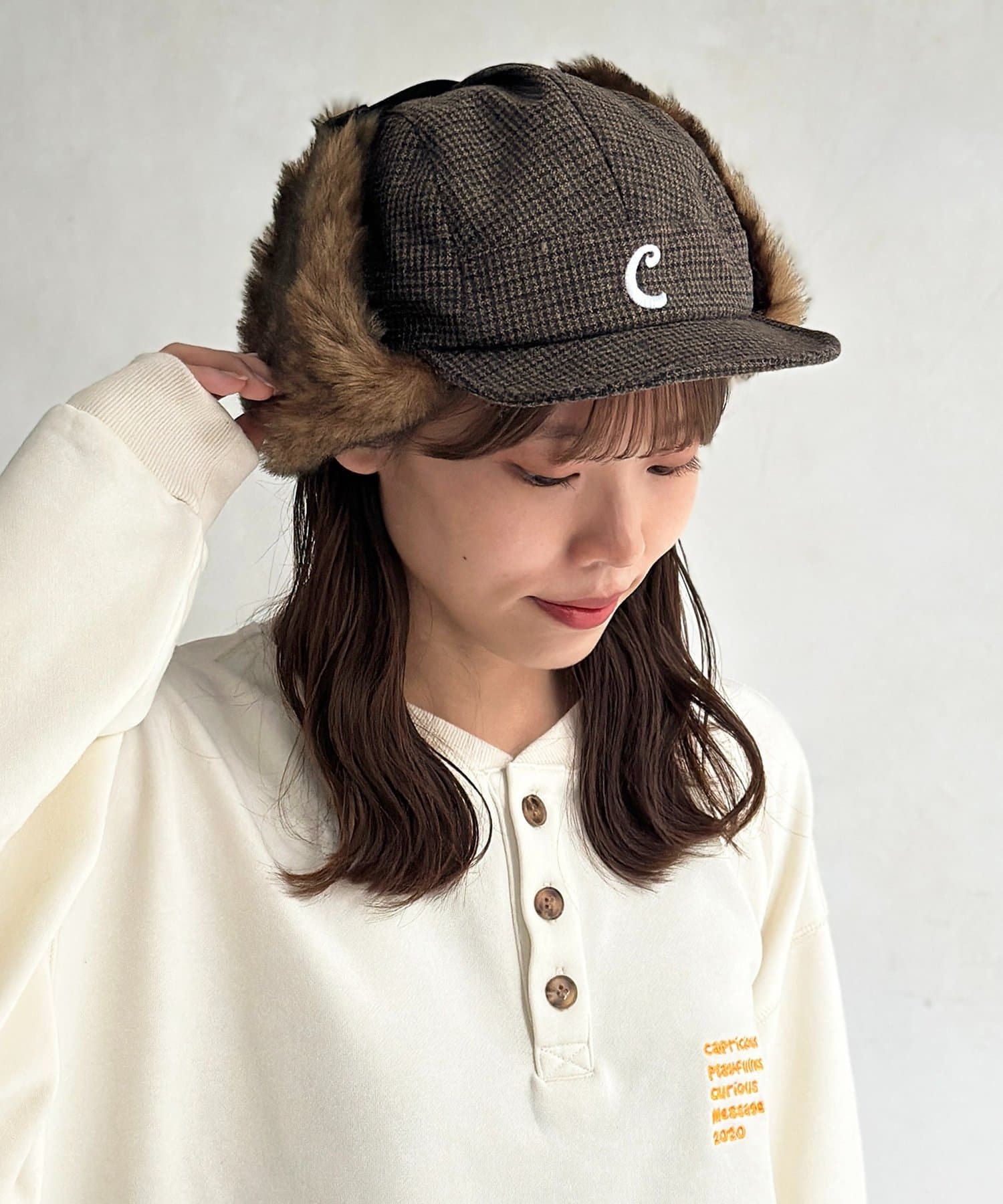 CPCM(シーピーシーエム) ツバ付きフライトキャップ