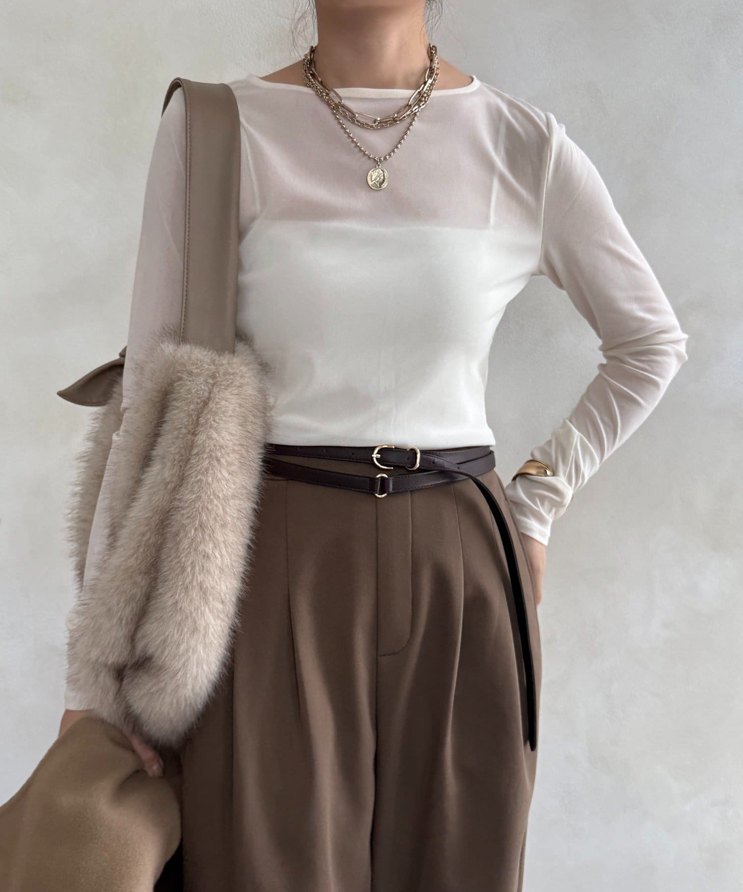 DOUDOU(ドゥドゥ) シアーラウンドTEE