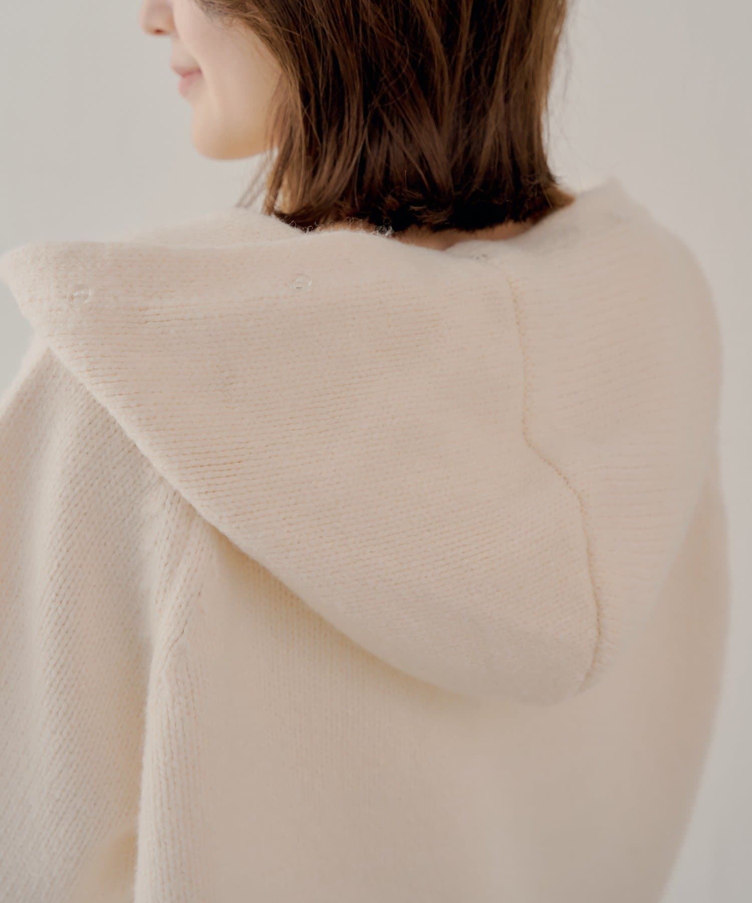 Chico(チコ) 【SALON by Chico】フードファーWジップニットカーディガン