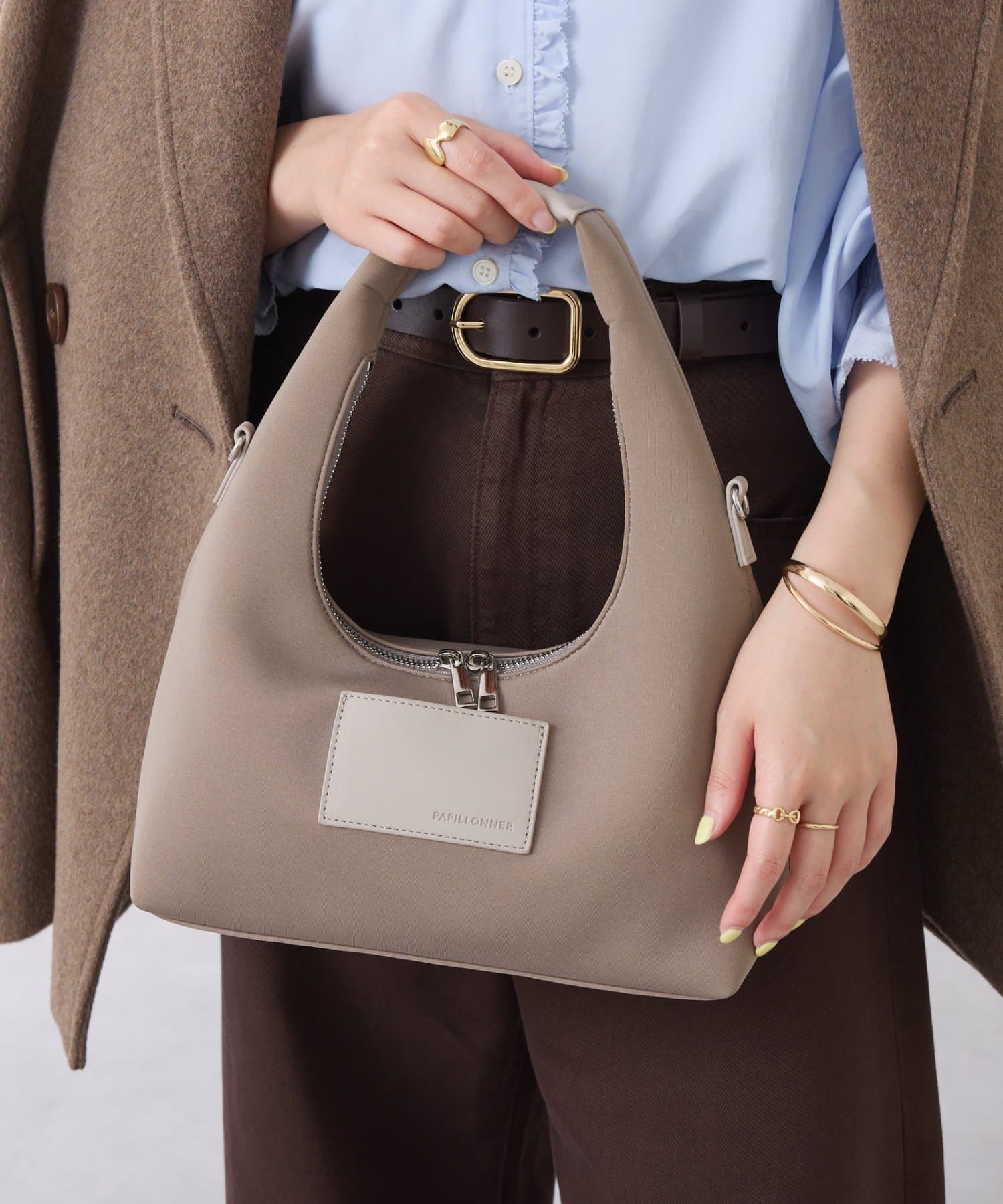 COLLAGE GALLARDAGALANTE(コラージュ ガリャルダガランテ) 【PAPILLONNER/パピヨネ】チャーム付きウェットワンショルダーバッグ