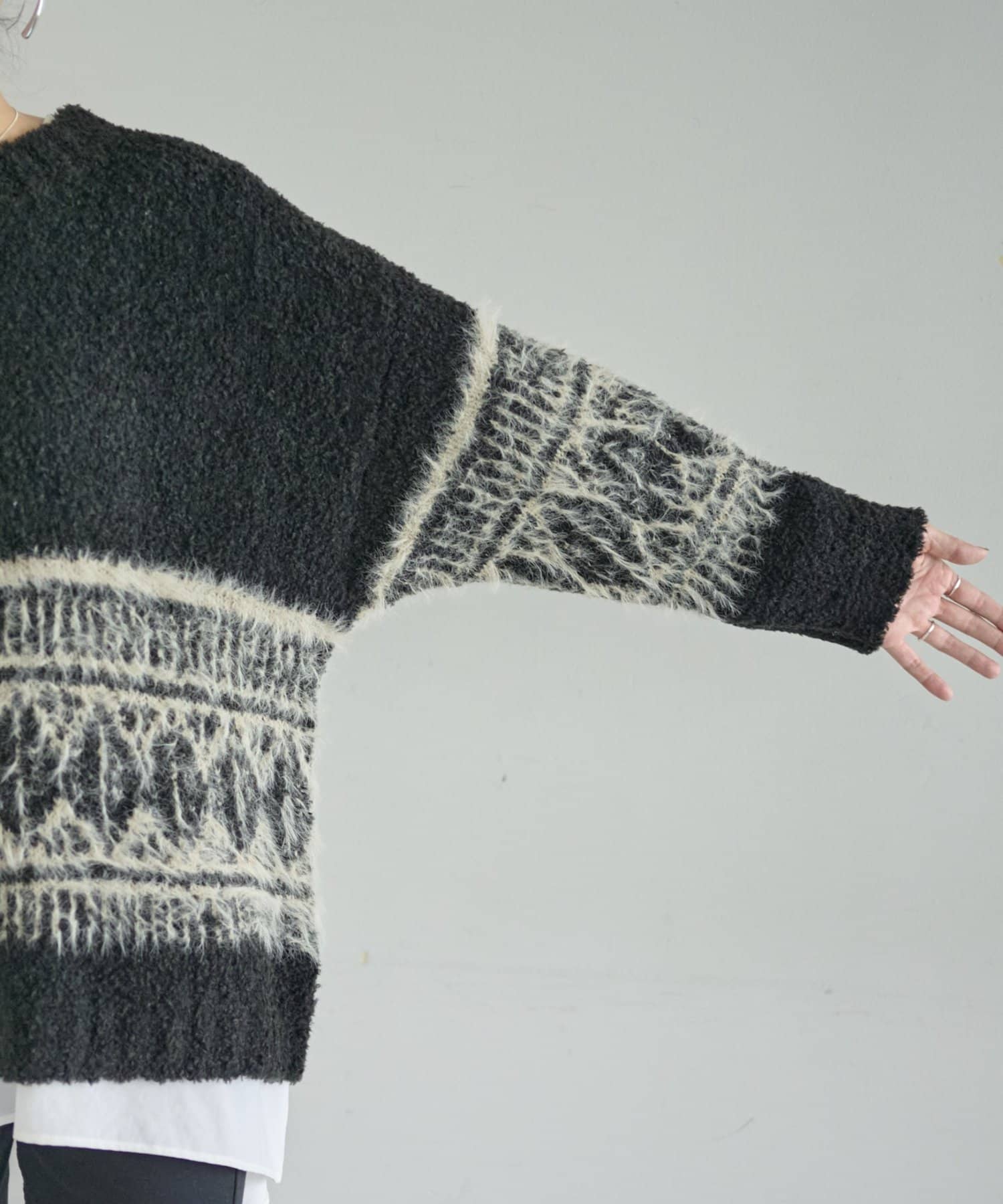 BEARDSLEY(ビアズリー) ビッグフェアアイル柄プルオーバー