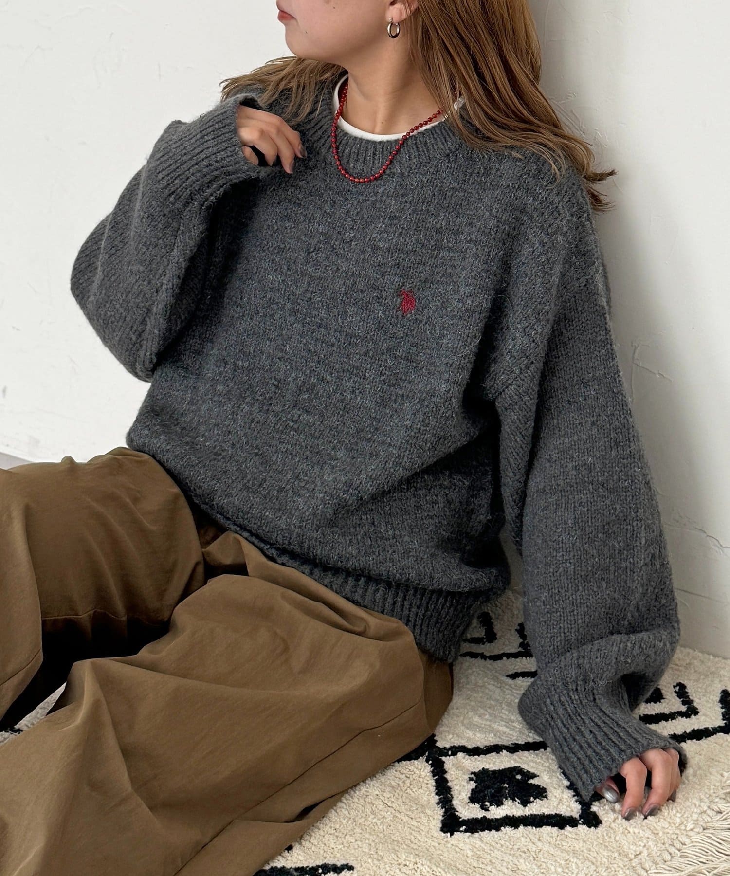 CPCM(シーピーシーエム) 【U.S. POLO ASSN. 】MIXニット