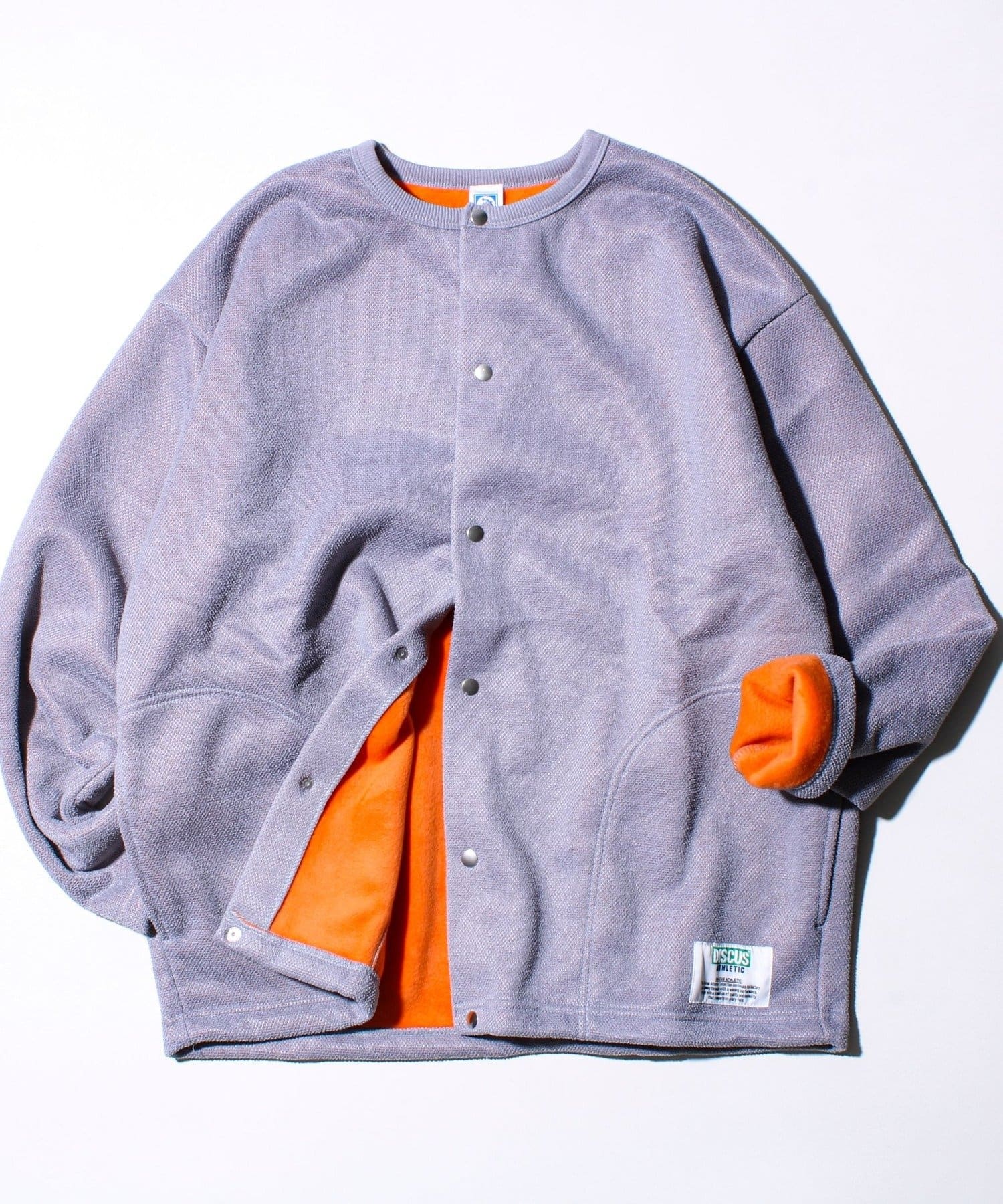 FREDY & GLOSTER(フレディ アンド グロスター) 【DISCUS】UNISEX インレイ裏シャギーボンディング配色 クルーカーデ