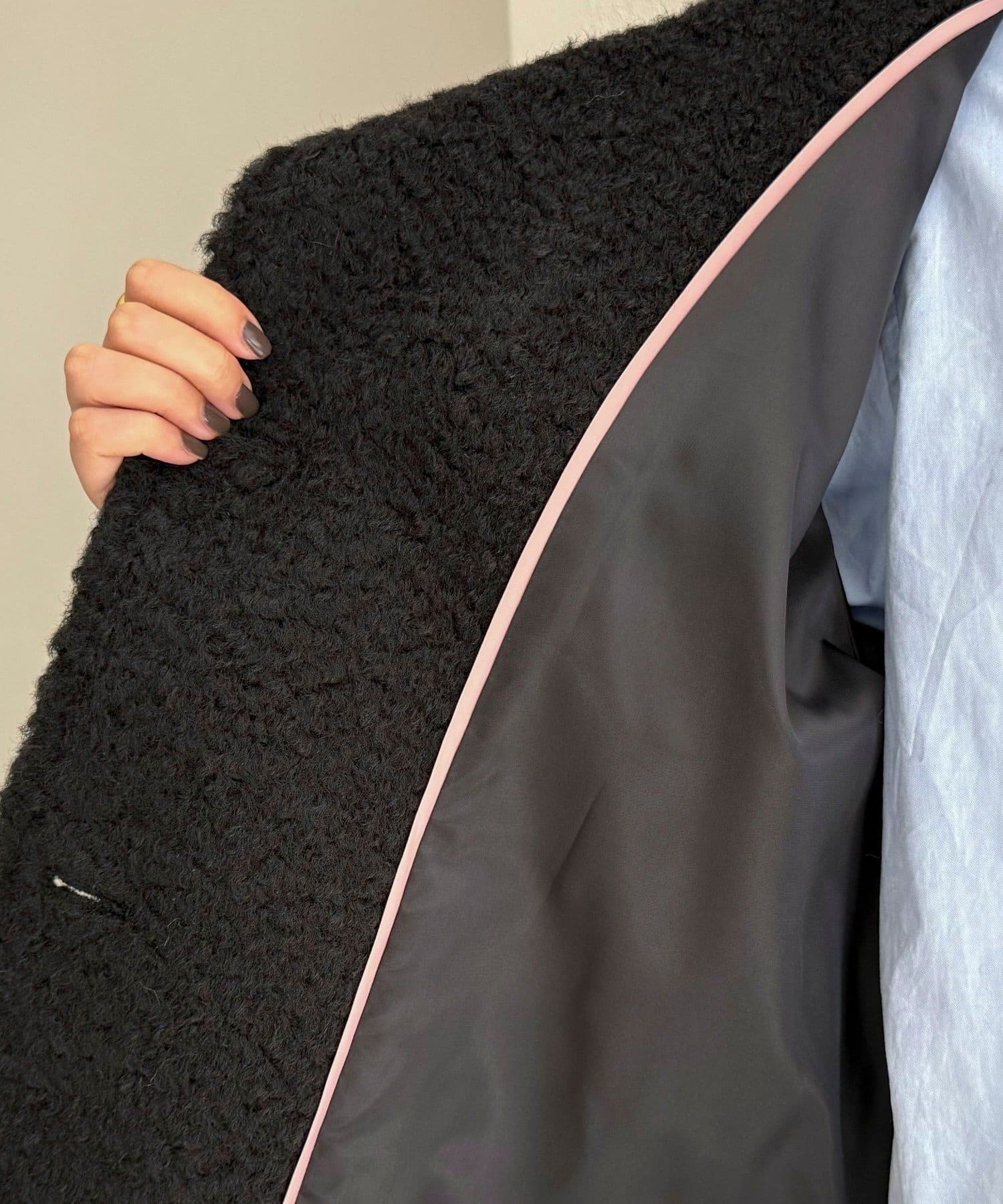 FREDY & GLOSTER(フレディ アンド グロスター) ループシャギースタンドカラーコート