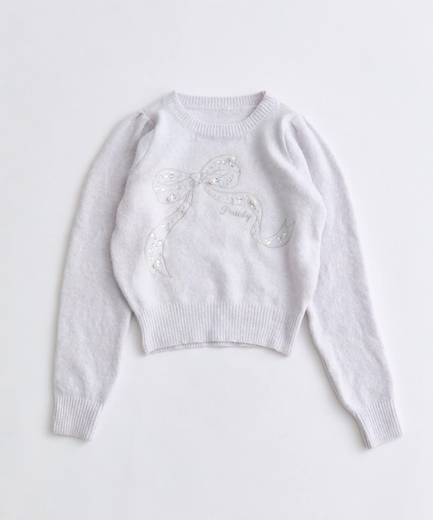 OLIVE des OLIVE(オリーブ デ オリーブ) キラキラリボンニット