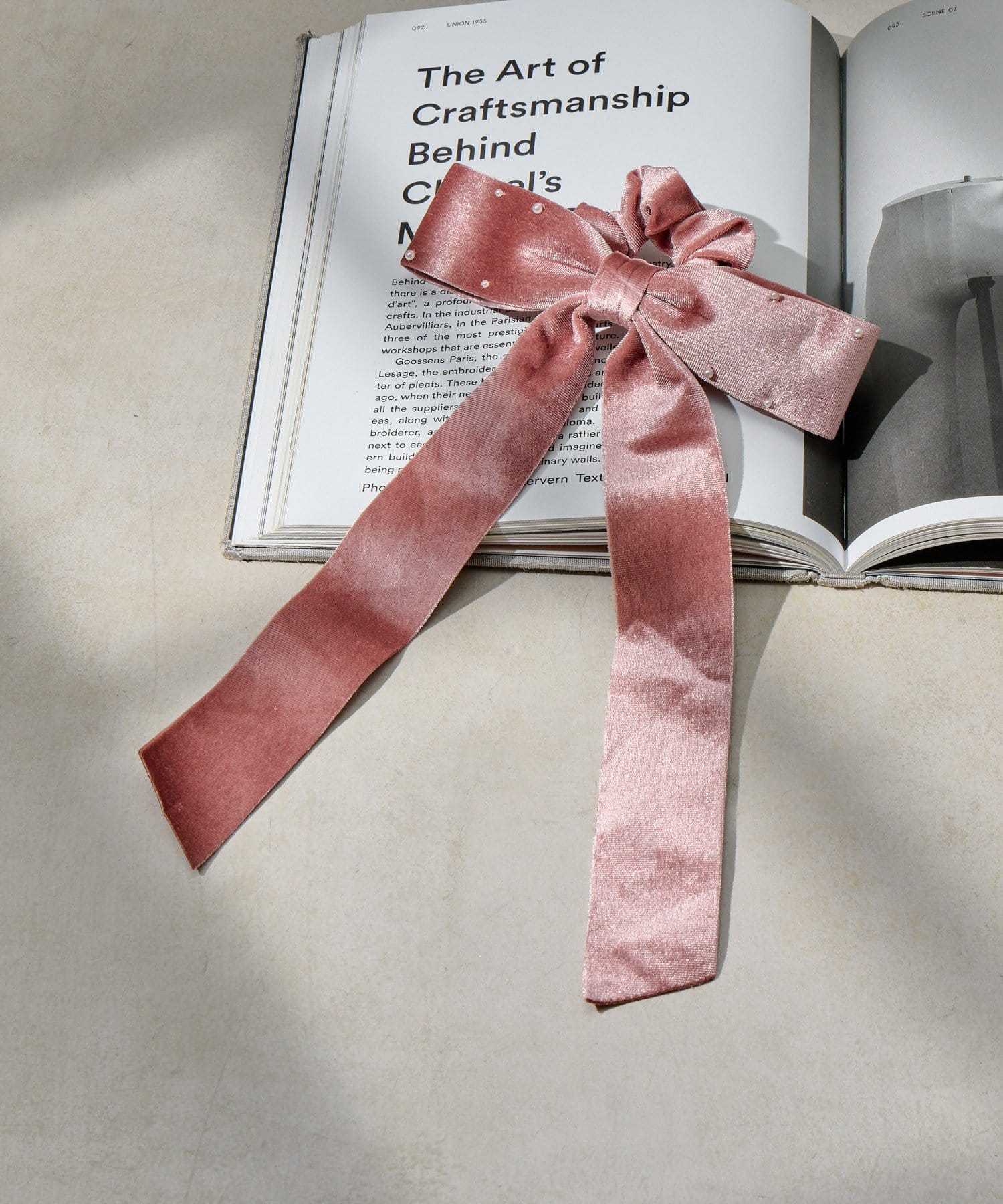 Lattice(ラティス) ベロアロングリボンシュシュ